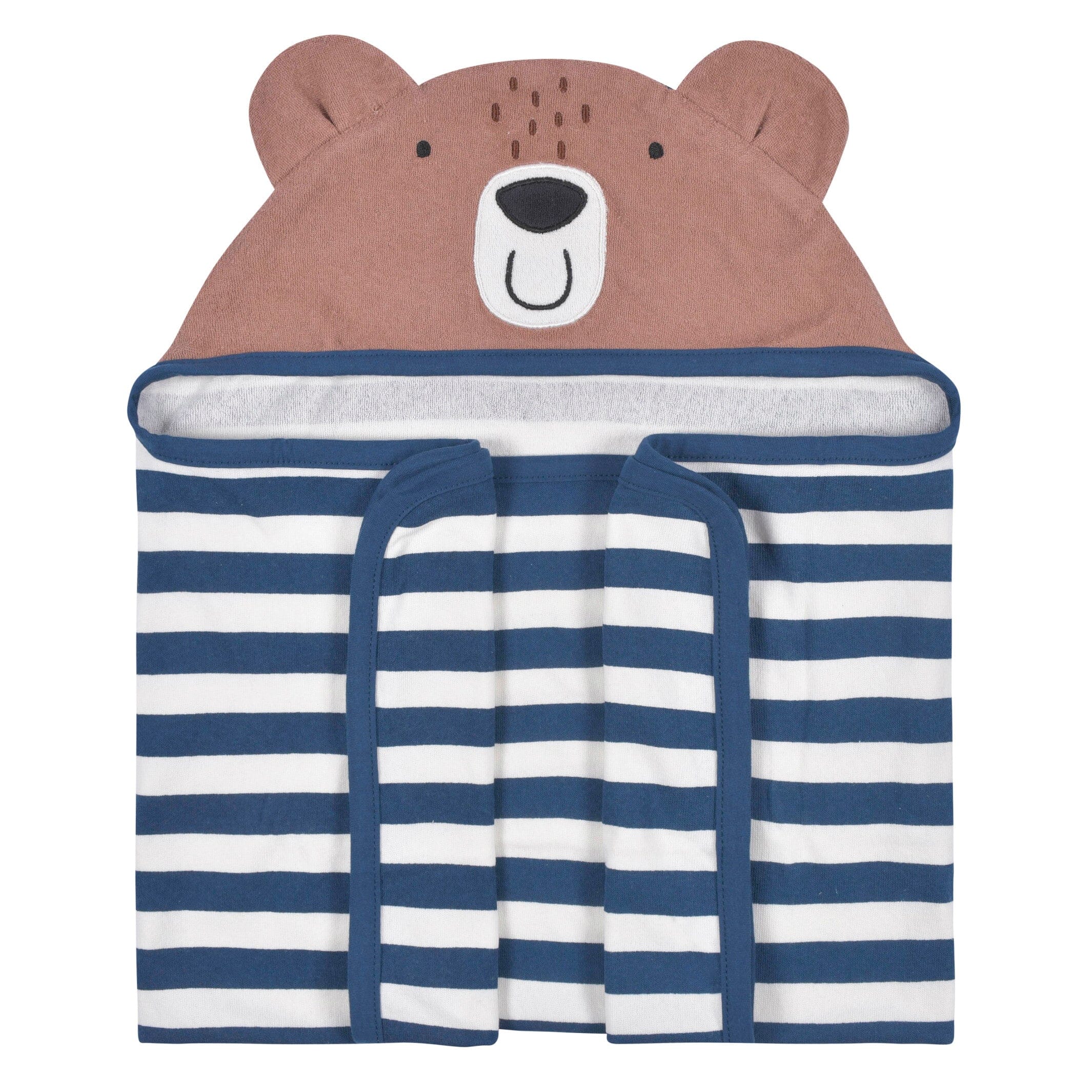 Baby Boys Bear Hooded Bath Wrap