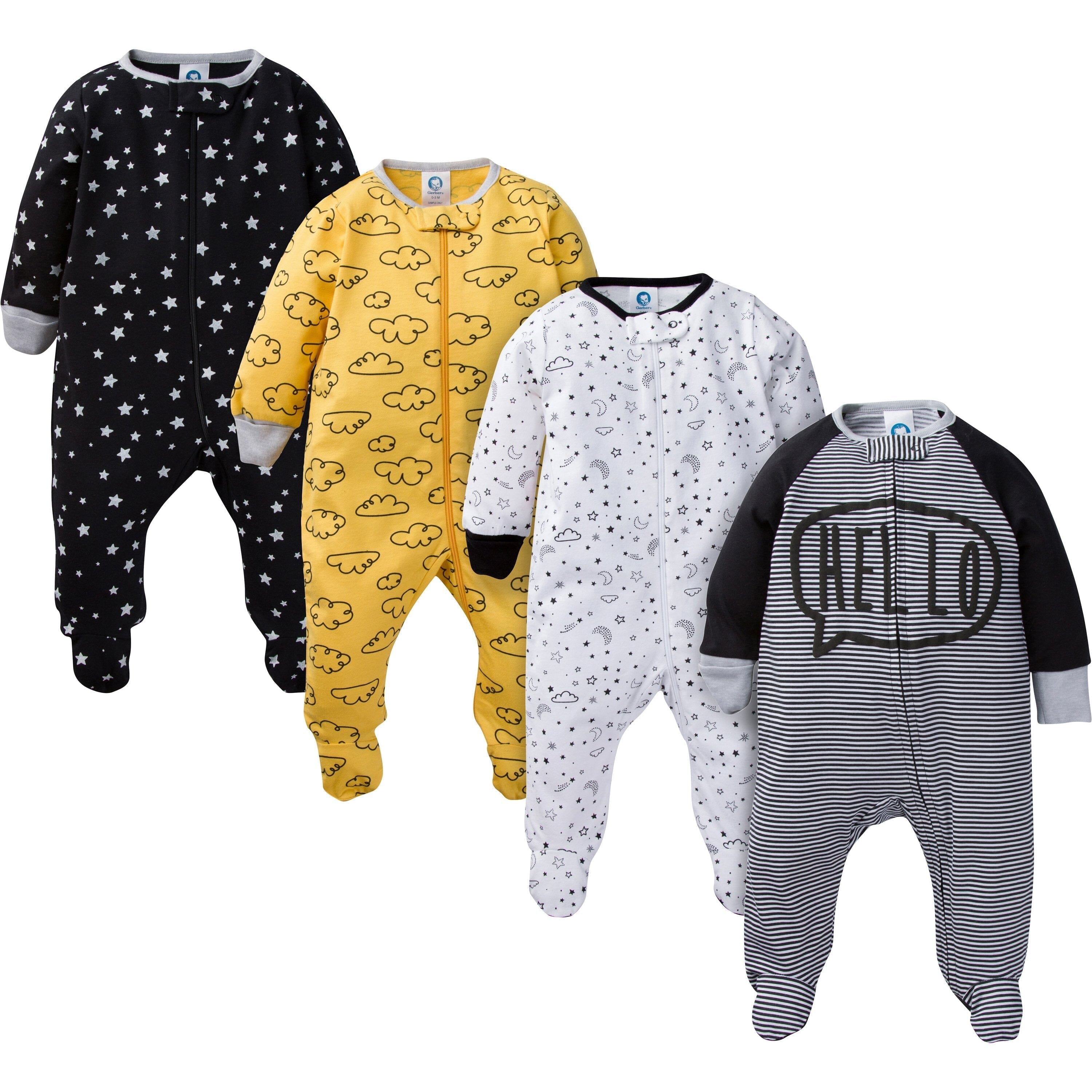 4-Pack Baby Boys Stars Sleep 'N Plays