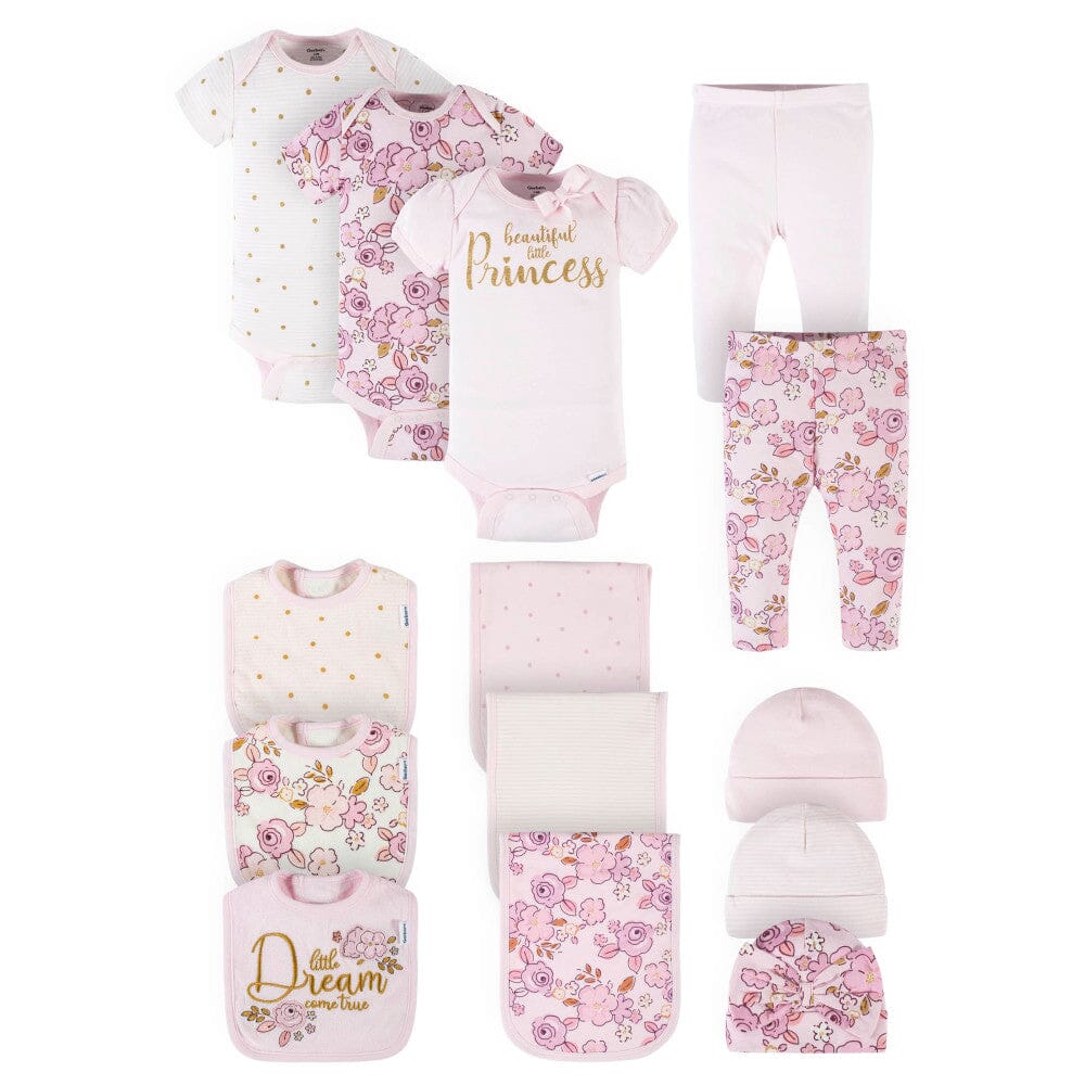 14-Piece Baby Girls Princess Clothing & Accessories Set