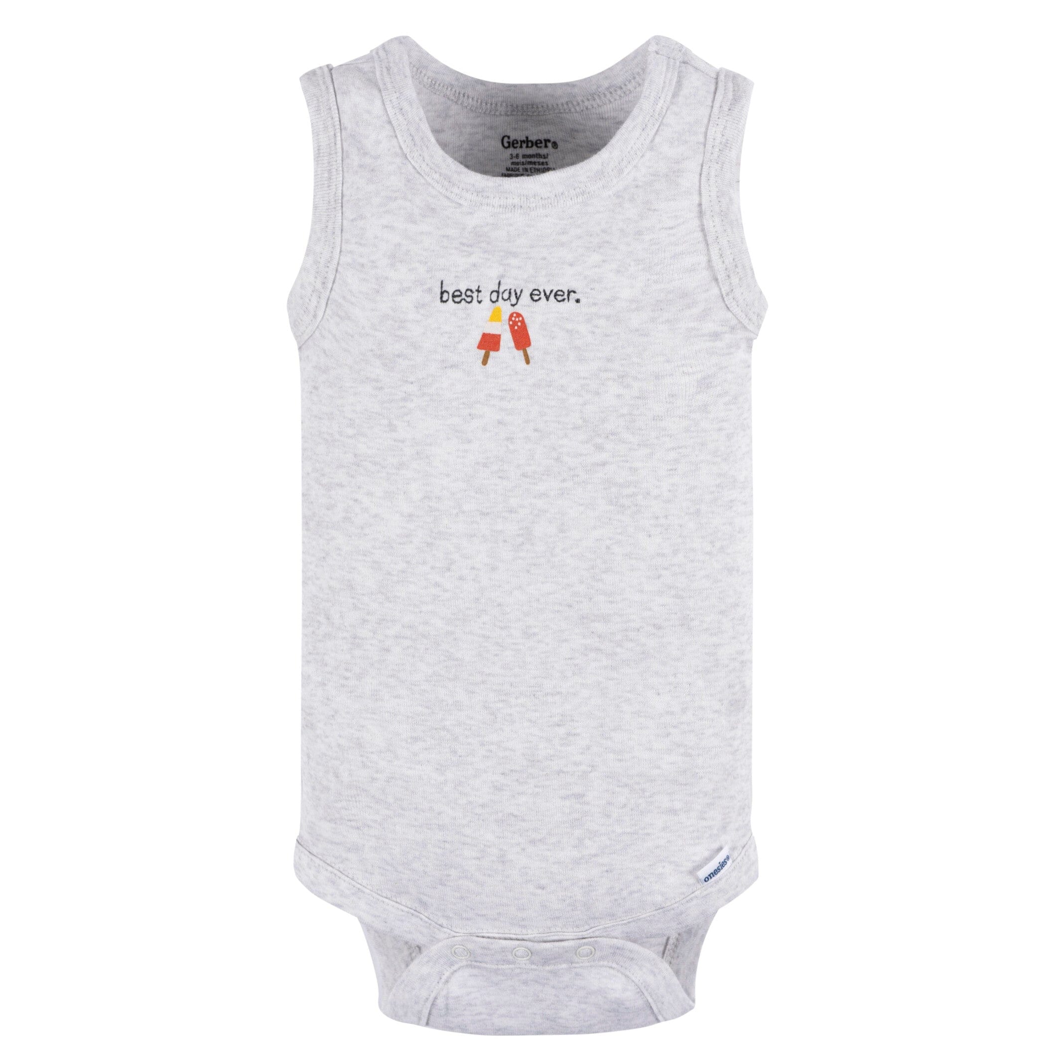 4-Pack Baby Boys Backyard BBQ Sleeveless Onesies Bodysuits