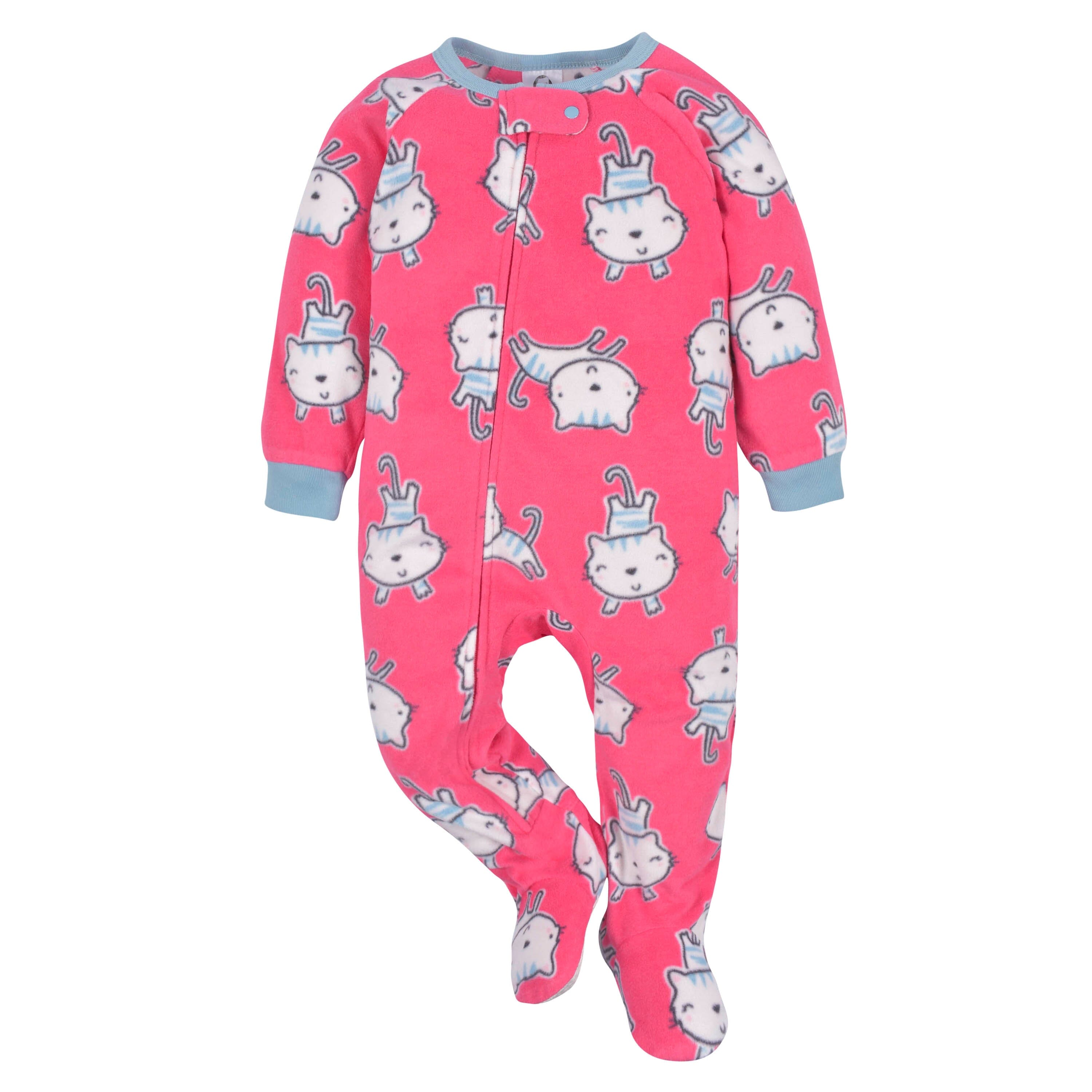 Infant & Toddler Girls Tigers Fleece Pajamas