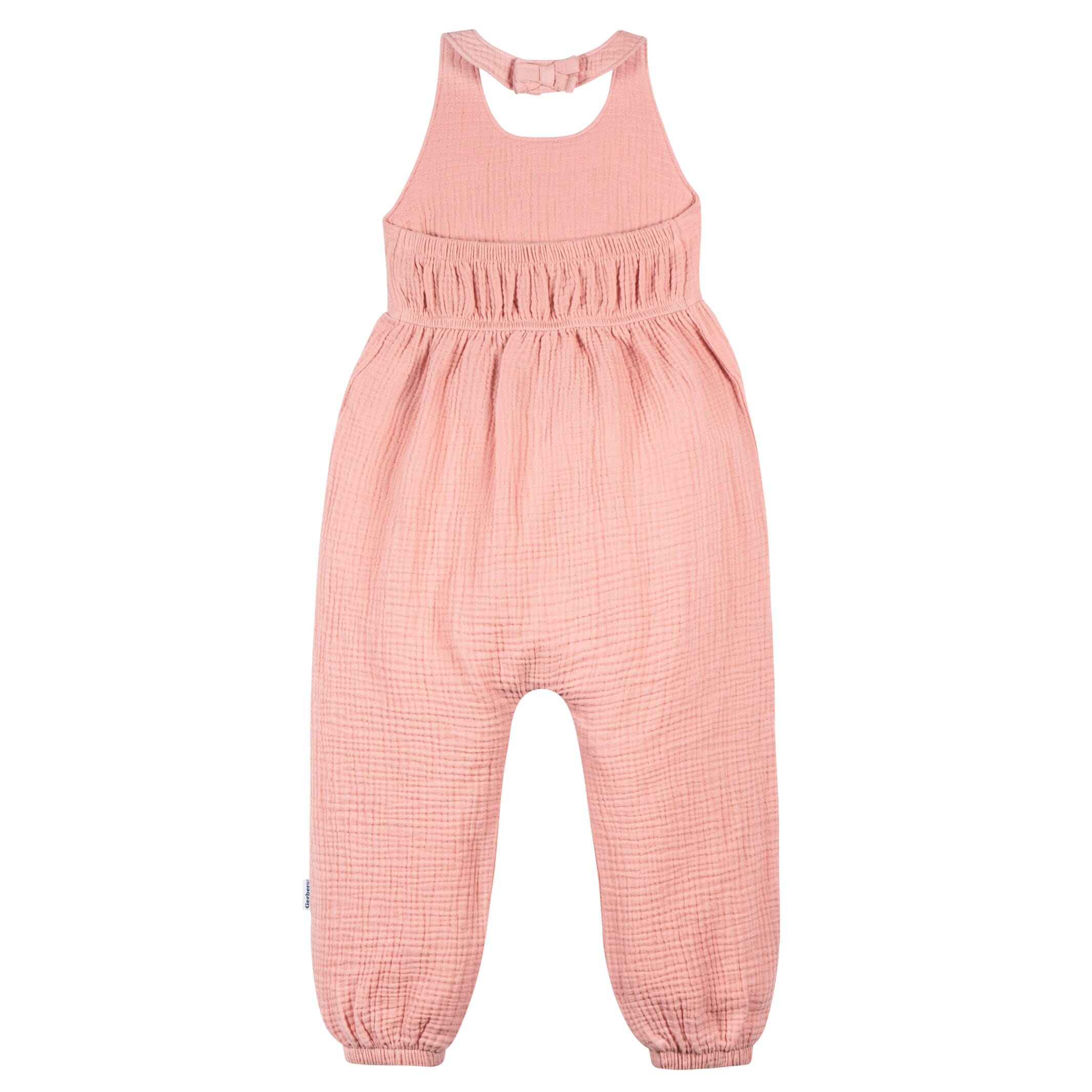 Toddler Girls Rose Pink Halter Romper