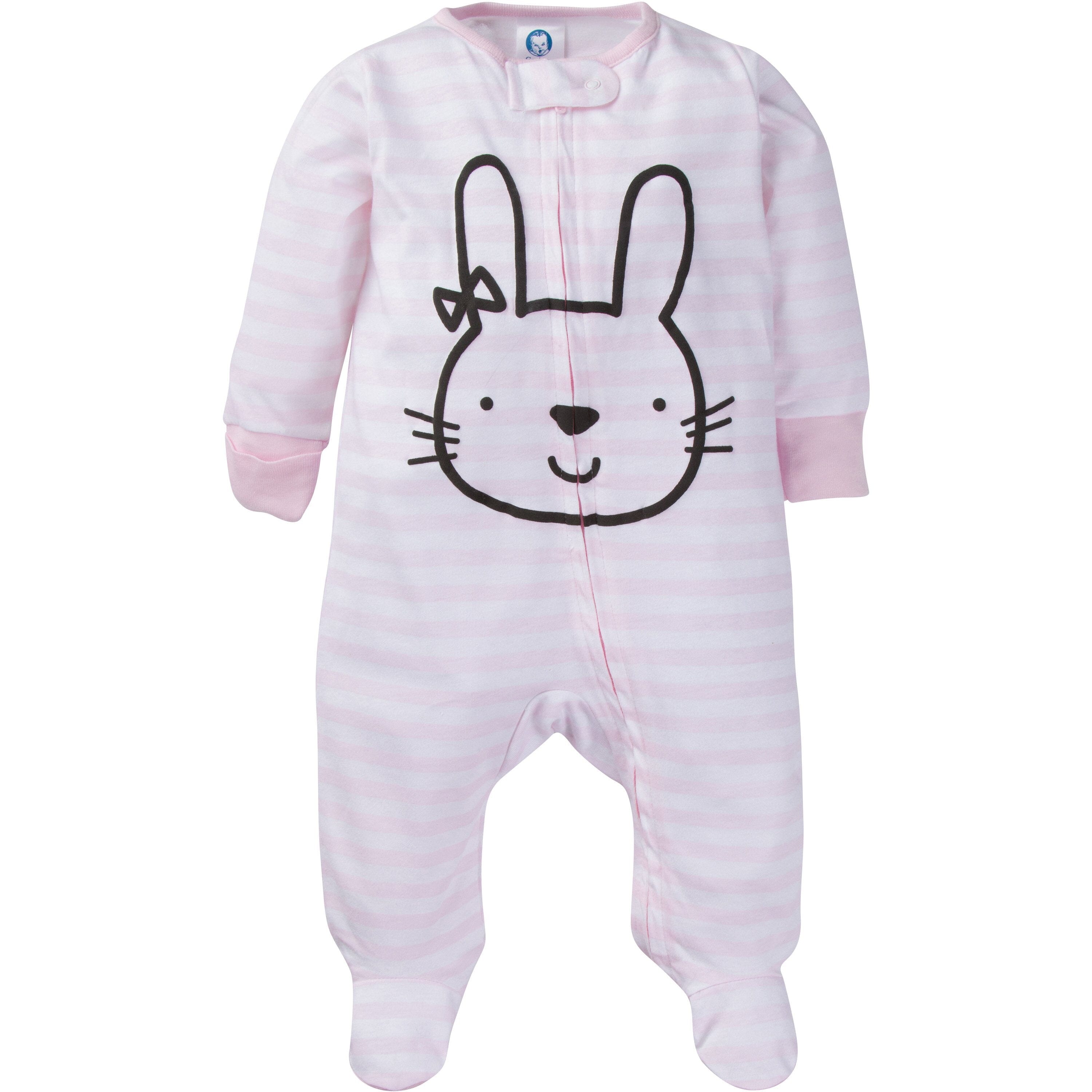 4-Pack Baby Girls Pink Bunny Sleep 'N Plays