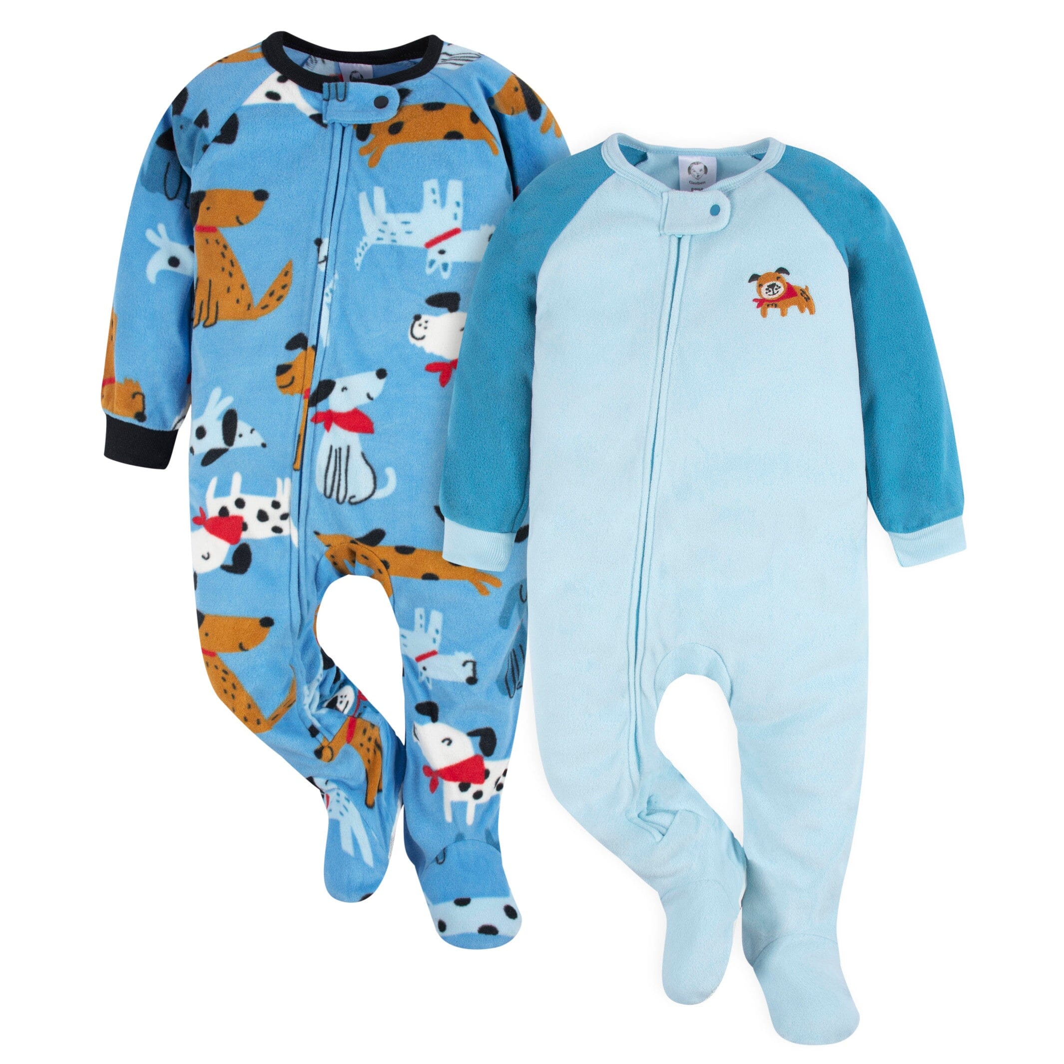 2-Pack Baby & Toddler Boys Dogs Fleece Pajamas