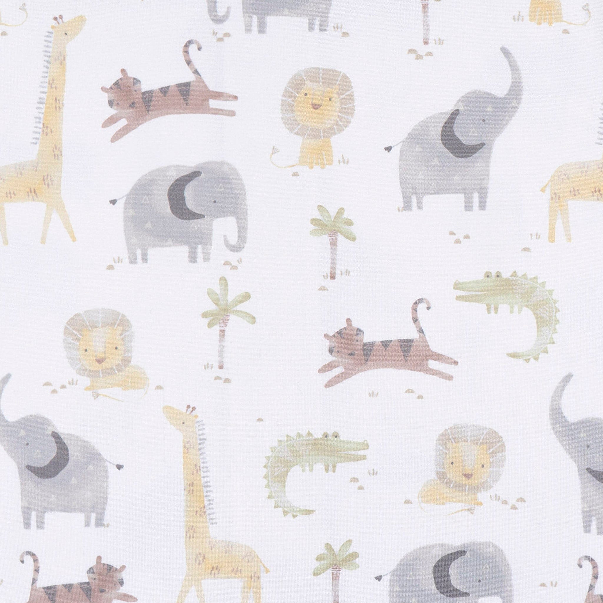 Baby Neutral Animal Geo Crib Sheet