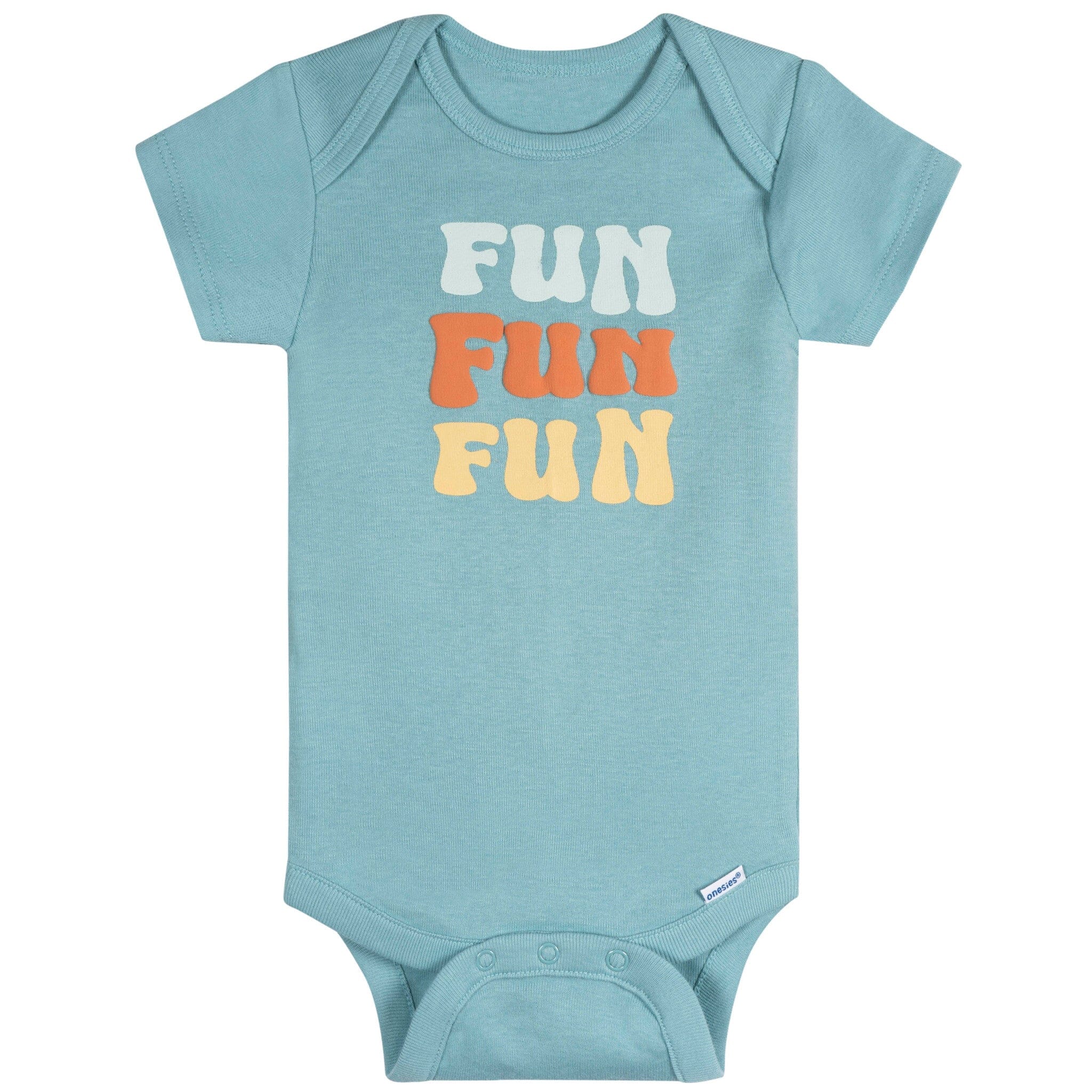 8-Pack Baby Neutral Fun Fun Fun Onesies Bodysuits