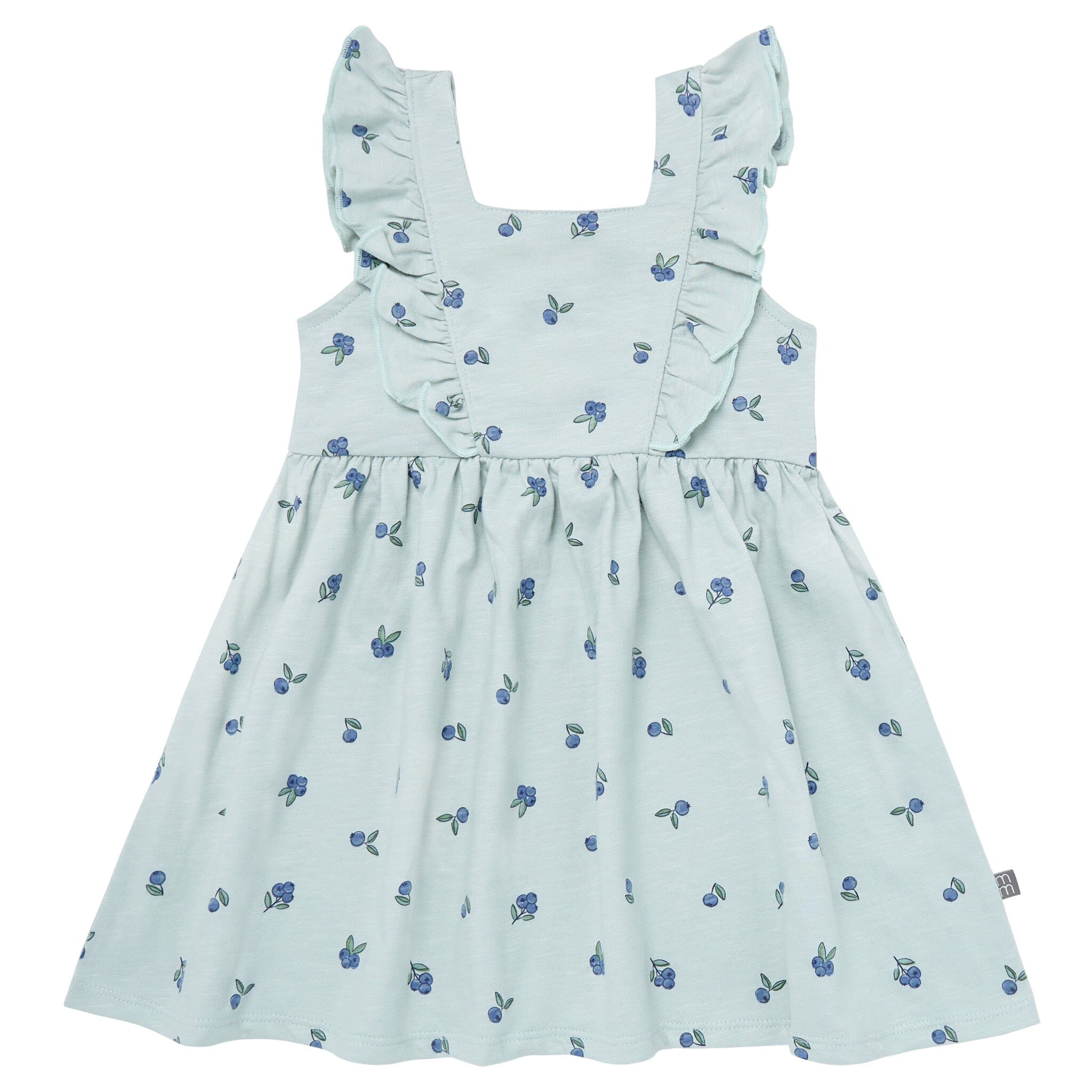 Infant & Toddler Girls Light Sky Blueberries Bow Back Dress