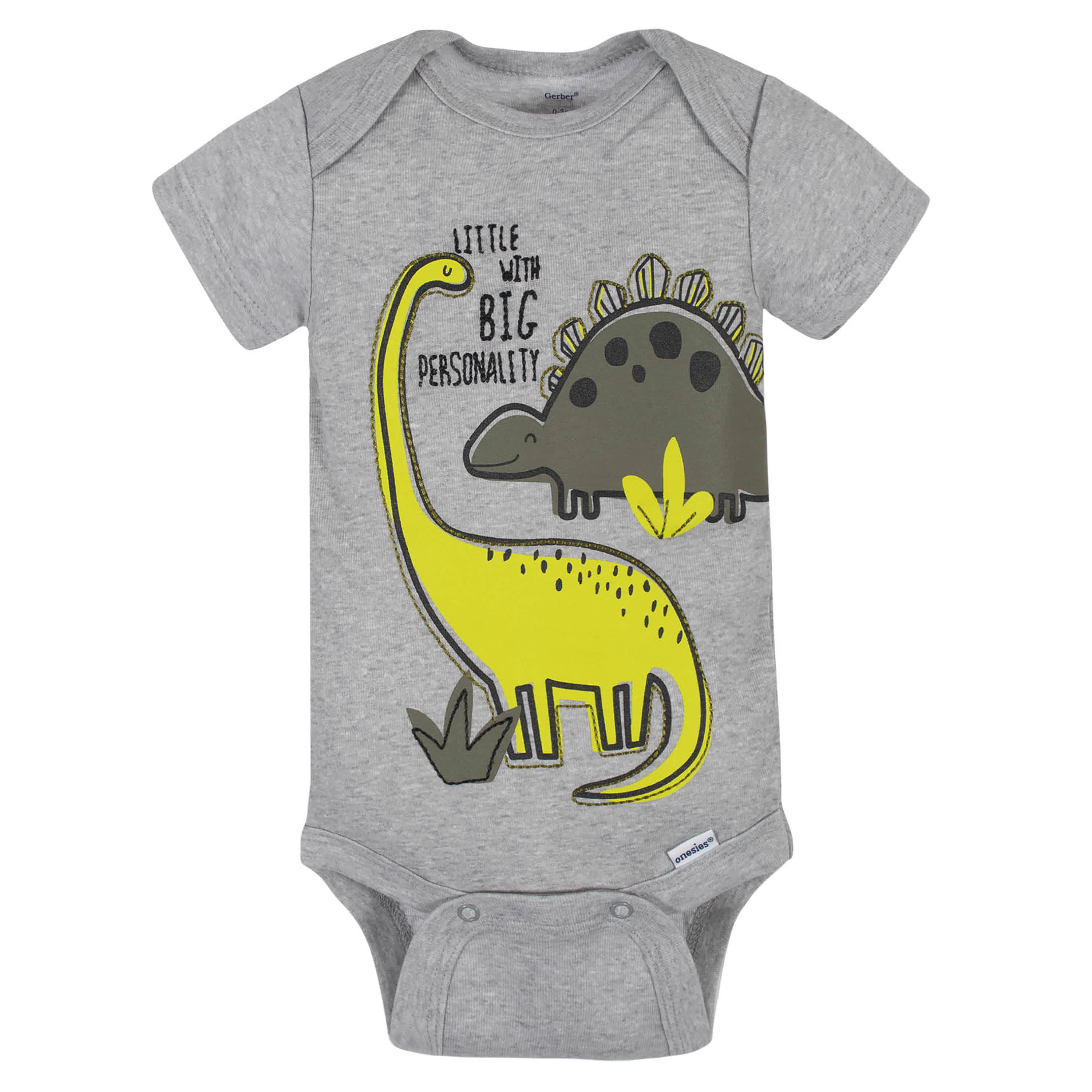 7-Piece Baby Boys Dino Onesies Bodysuits, Caps, & Shoes Set