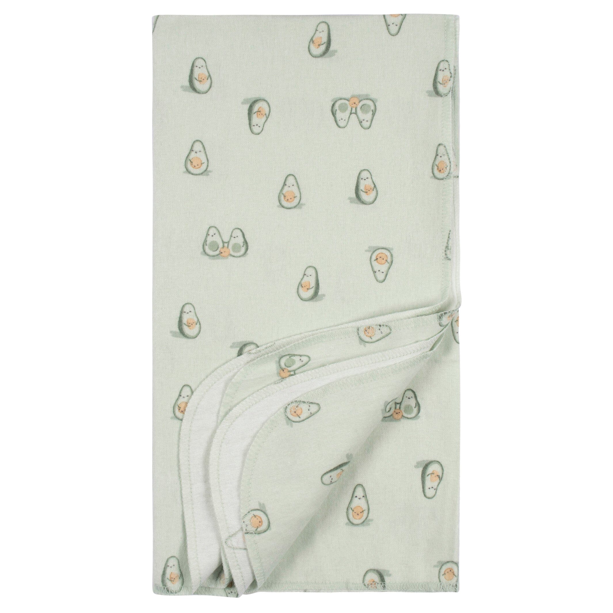 4-Pack Baby Neutral Avo-Cuddle Flannel Blankets