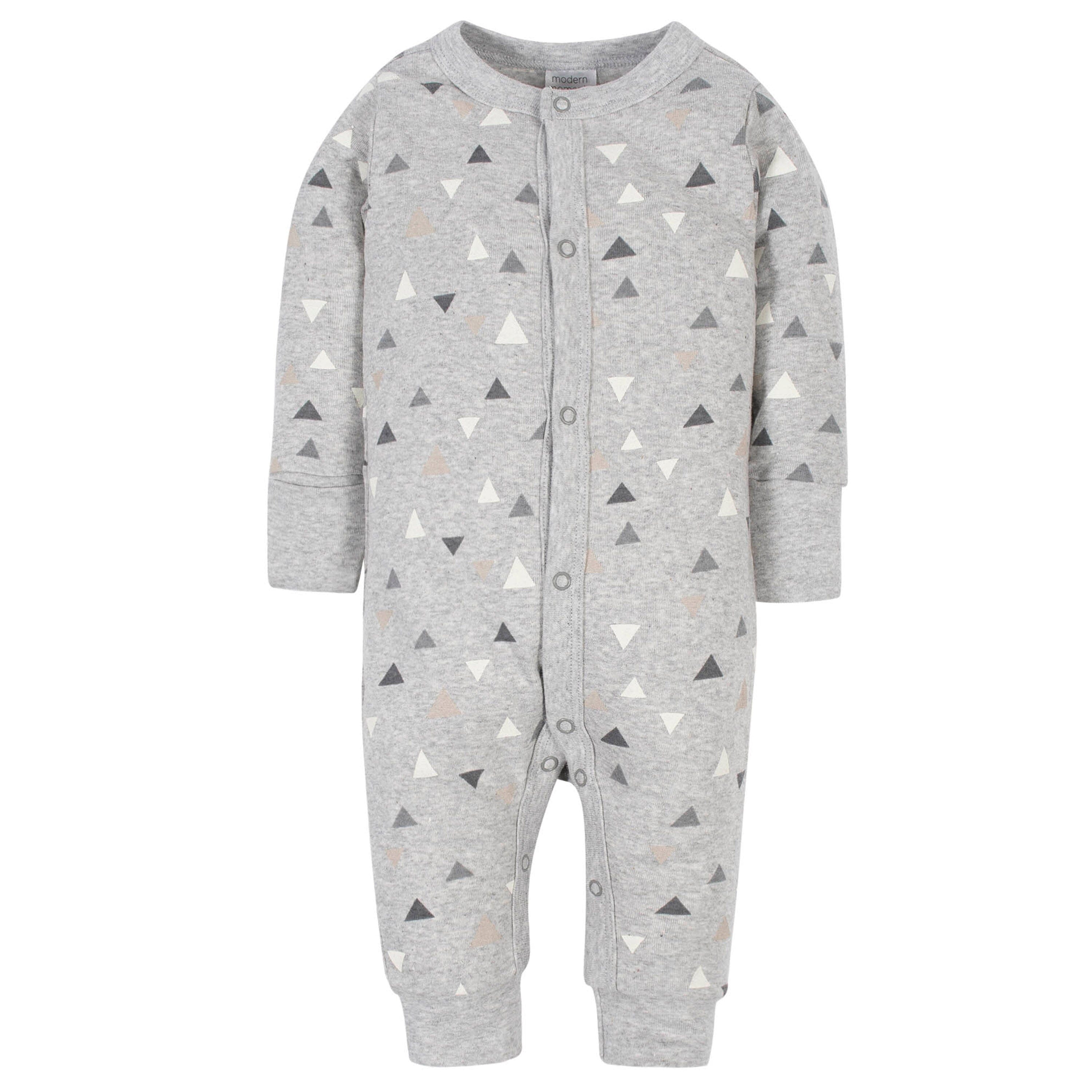 2-Pack Baby Boys Tribal & Grey Triangles Coveralls