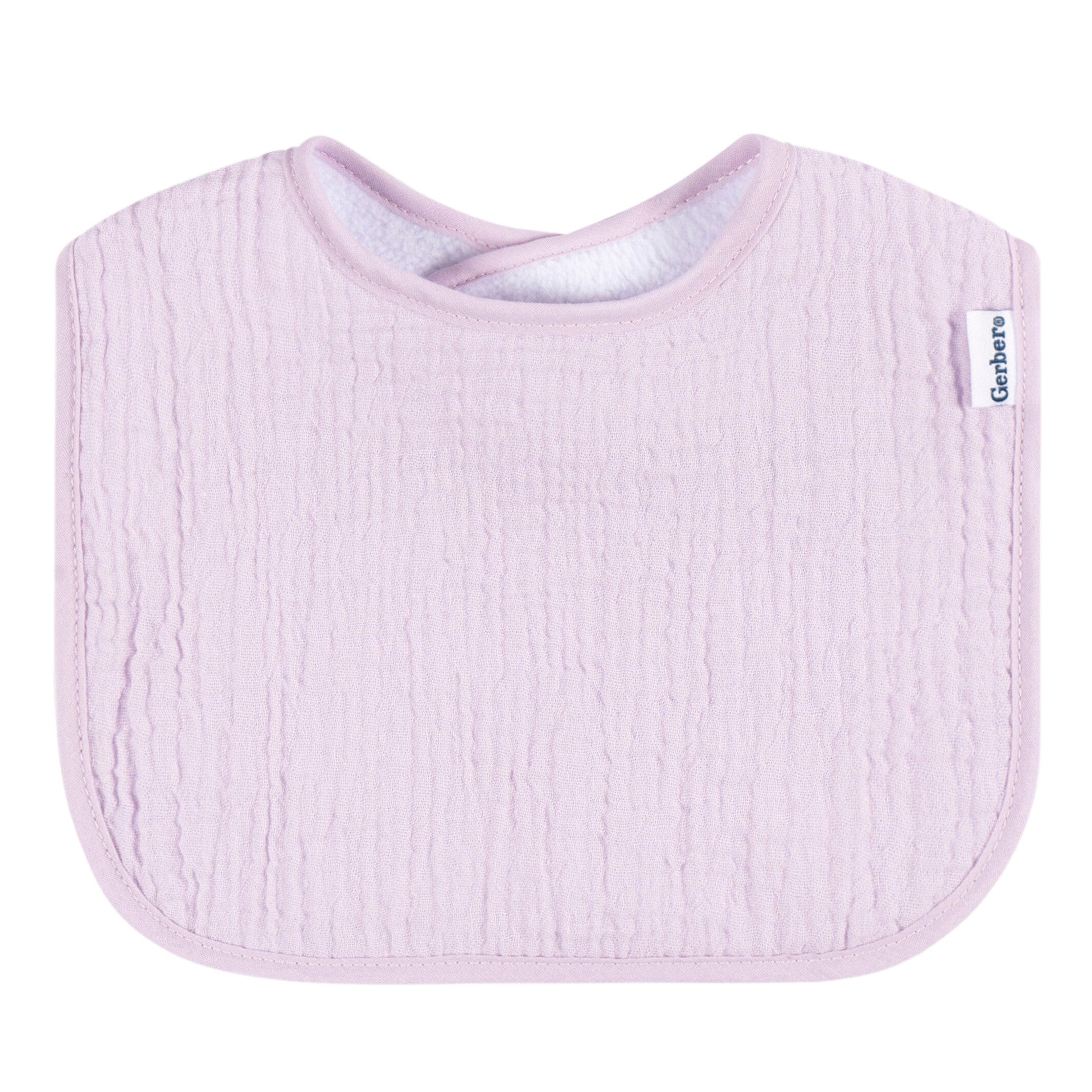 8-Pack Baby Girls Pastel Muslin Drooling  Bibs