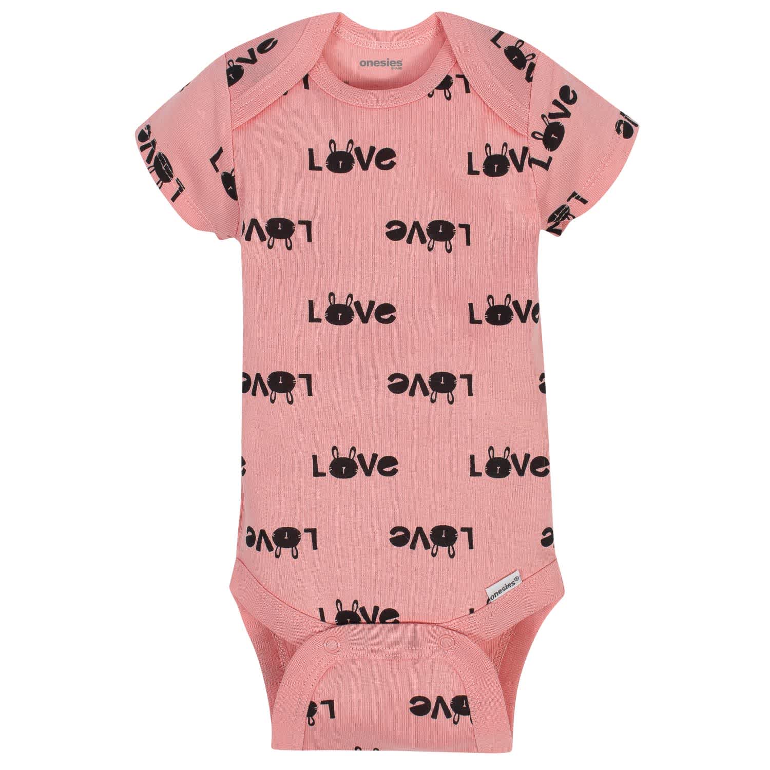 8-Pack Baby Girls Bunny Onesies Brand Bodysuits