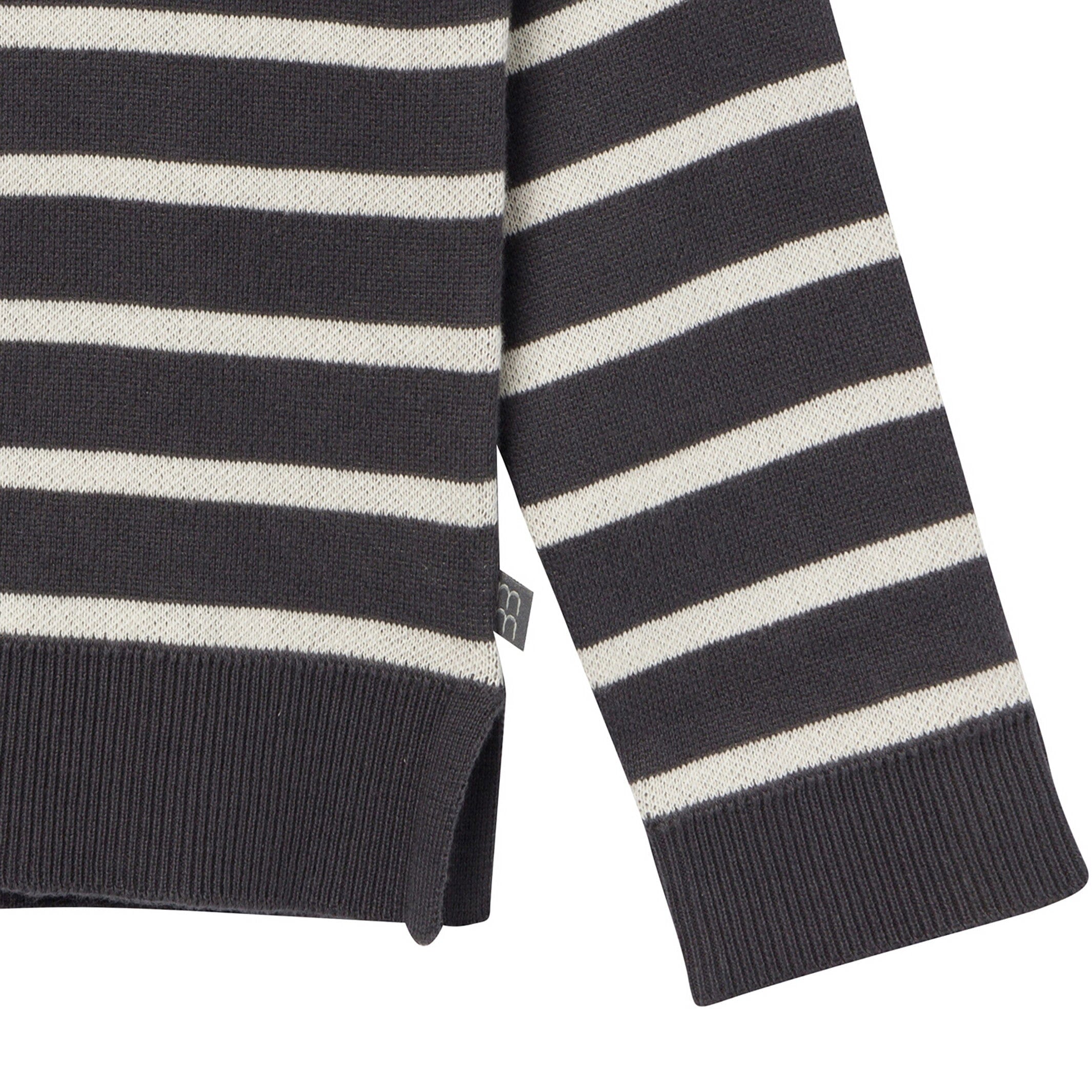 2-Piece Infant & Toddler Girls Ivory Stripe Jacquard Sweater Set