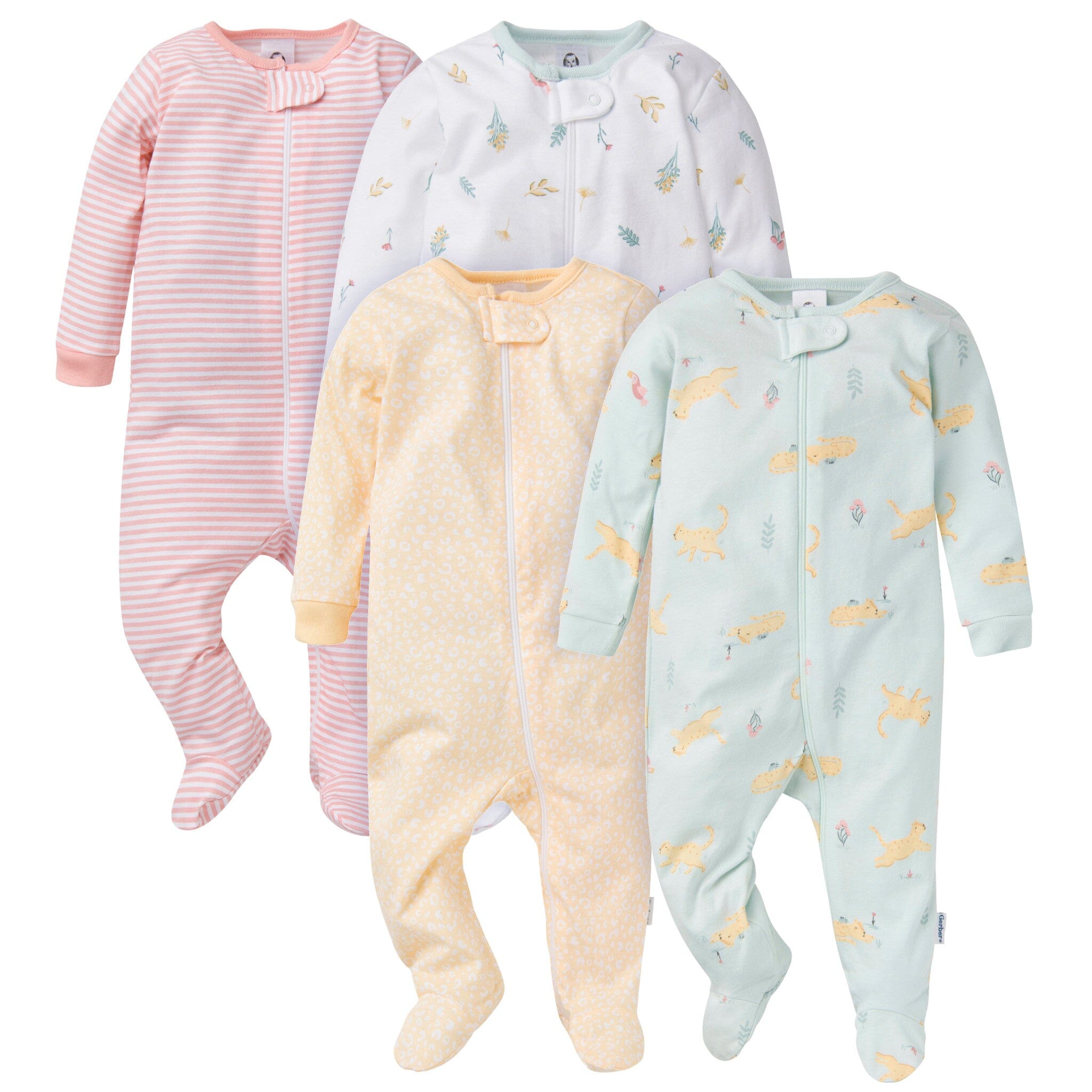 4-Pack Baby Girls Leopard Sleep 'N Plays