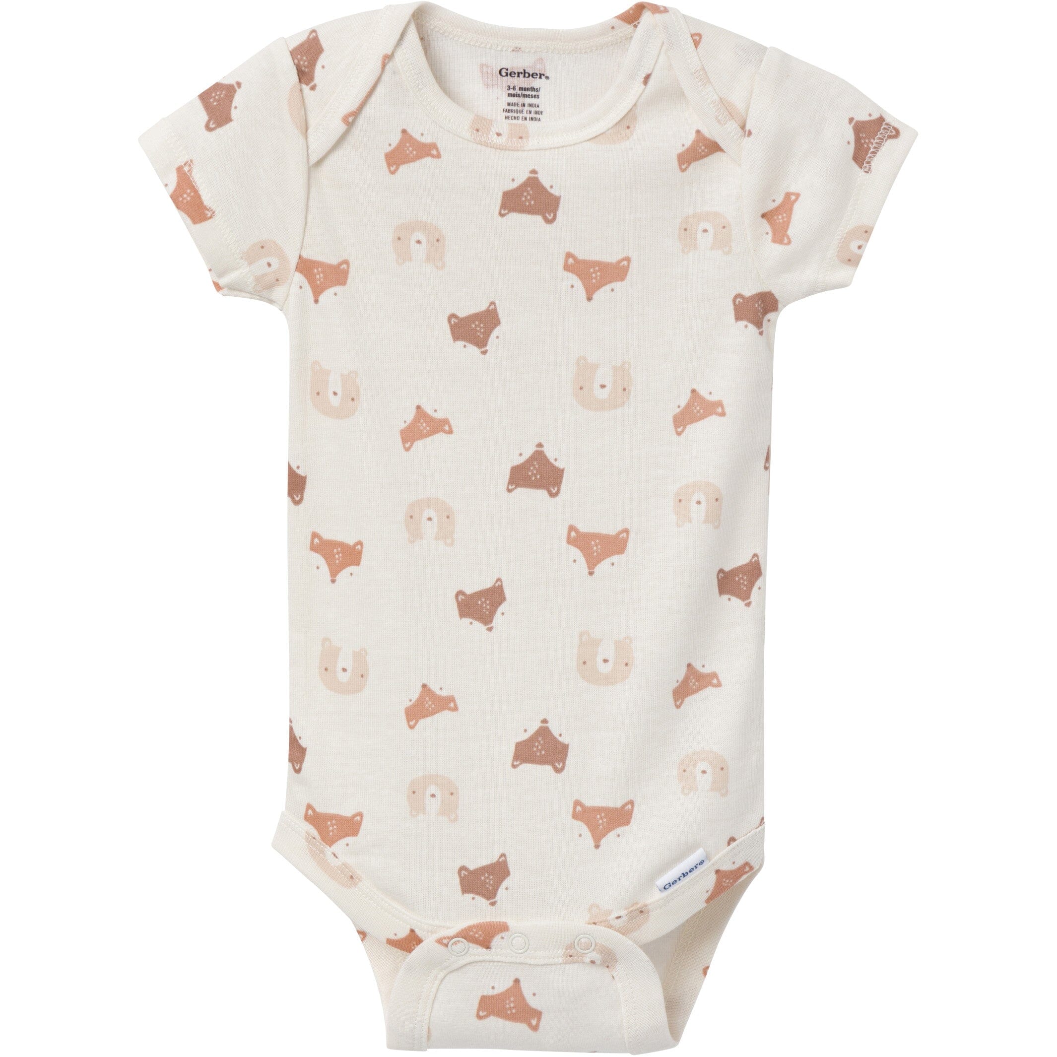 3-Pack Baby Boys Woodland Critters Onesies Bodysuits