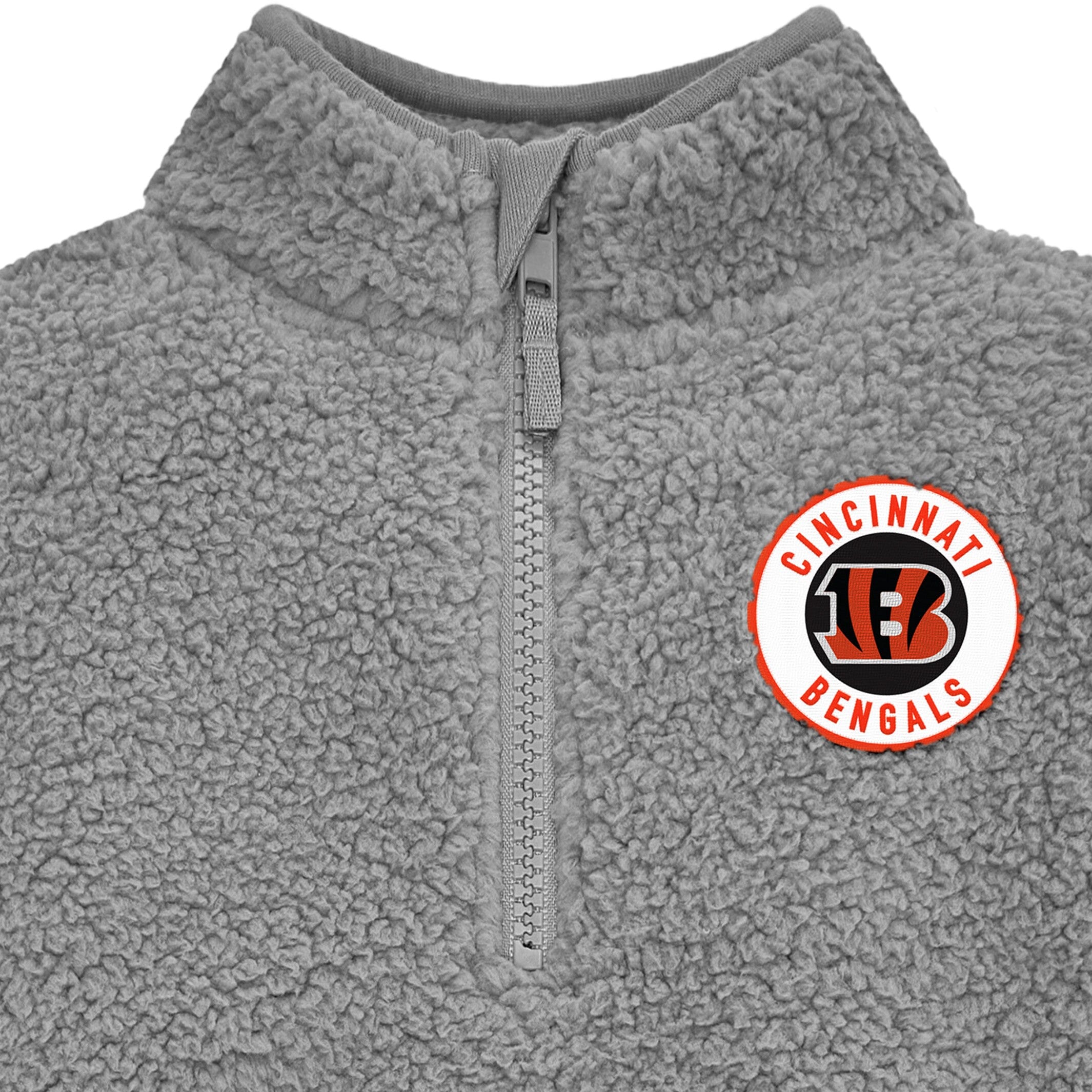 Infant & Toddler Cincinnati Bengals 1/4 Zip Sherpa Top