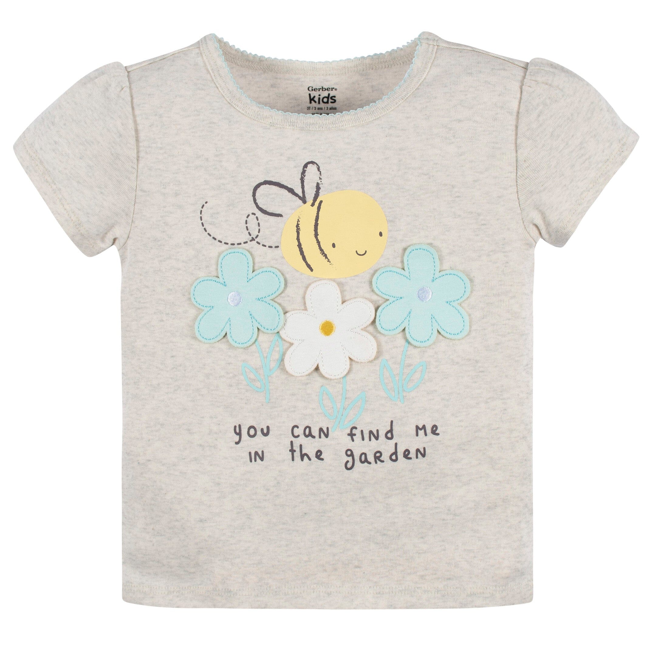 4-Piece Infant & Toddler Girls Bee Petals Tees, Skorts & Pants Set