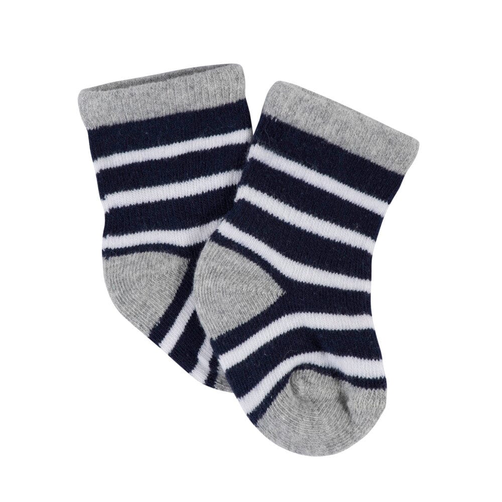 8-Piece Baby Boys Space Wiggle-Proof Socks