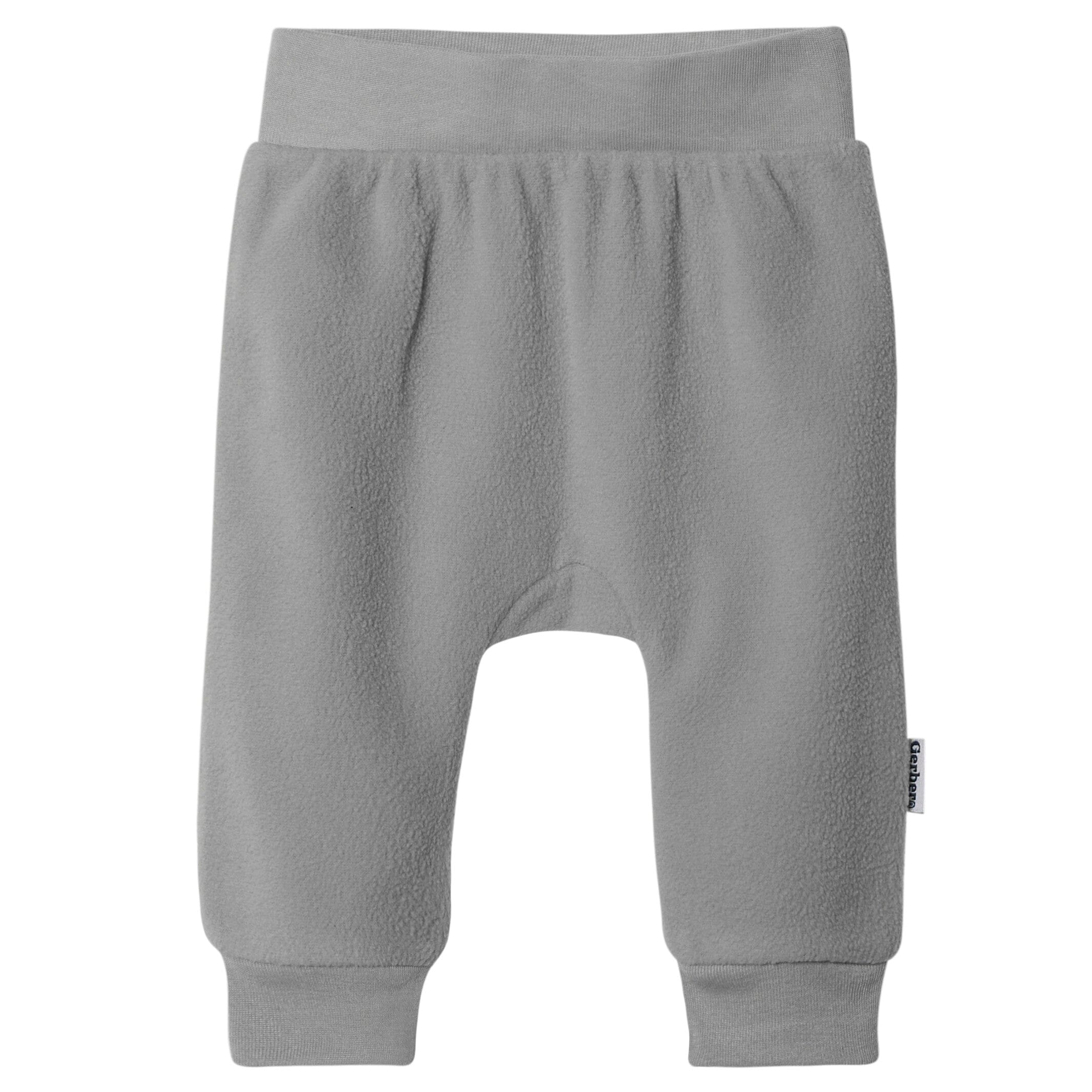 4-Pack Baby Neutral Grey Fleece Pants