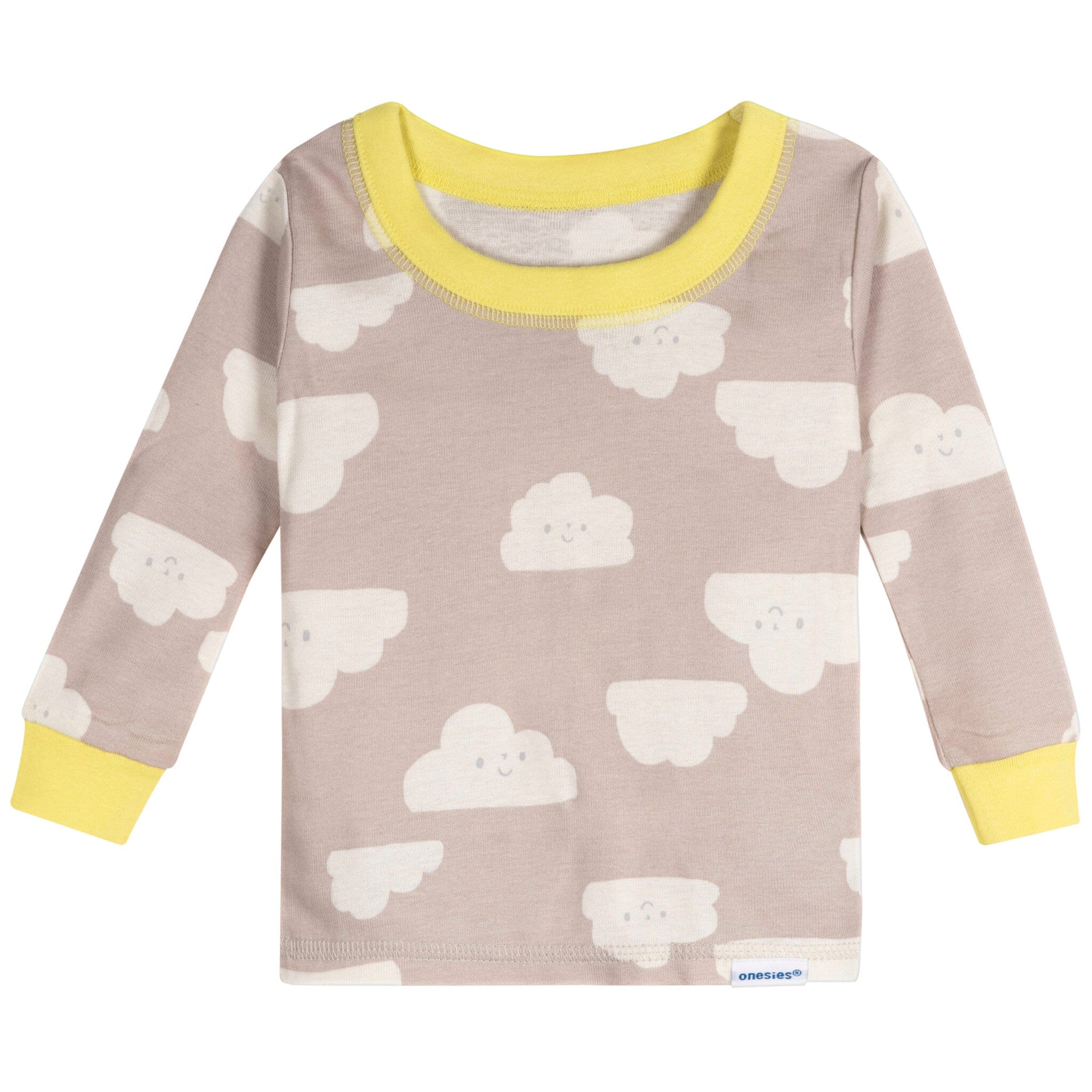 4-Piece Baby Neutral Clouds Pajamas Sets