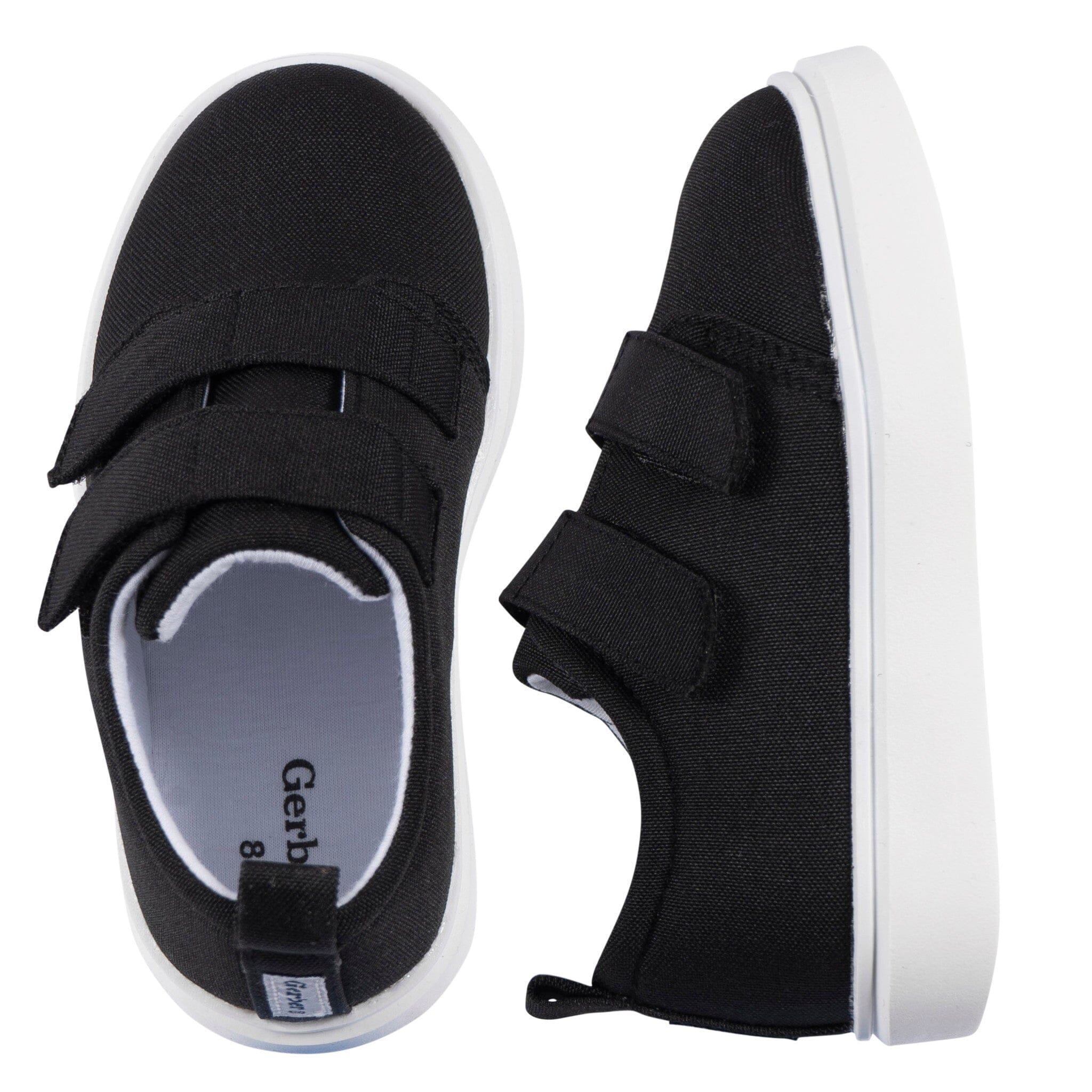 Infant & Toddler Black Strap Sneaker