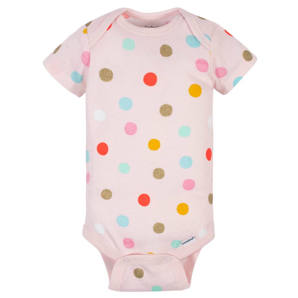 5-Pack Baby Girls Rainbow Onesies Bodysuits