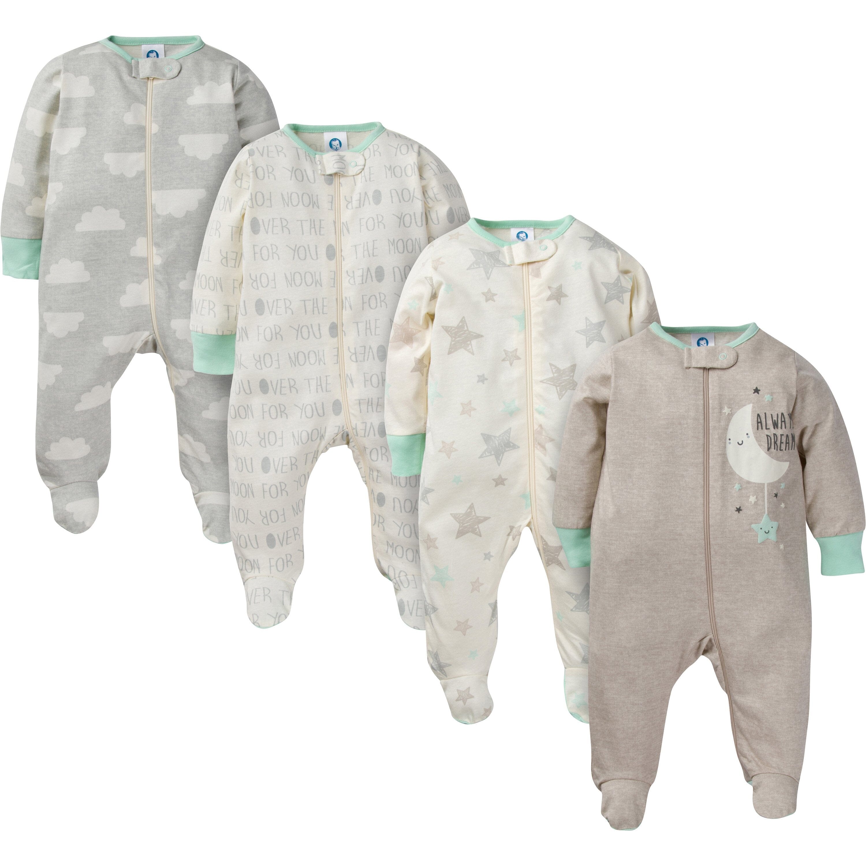 4-Pack Baby Neutral Moon & Stars Sleep 'N Plays