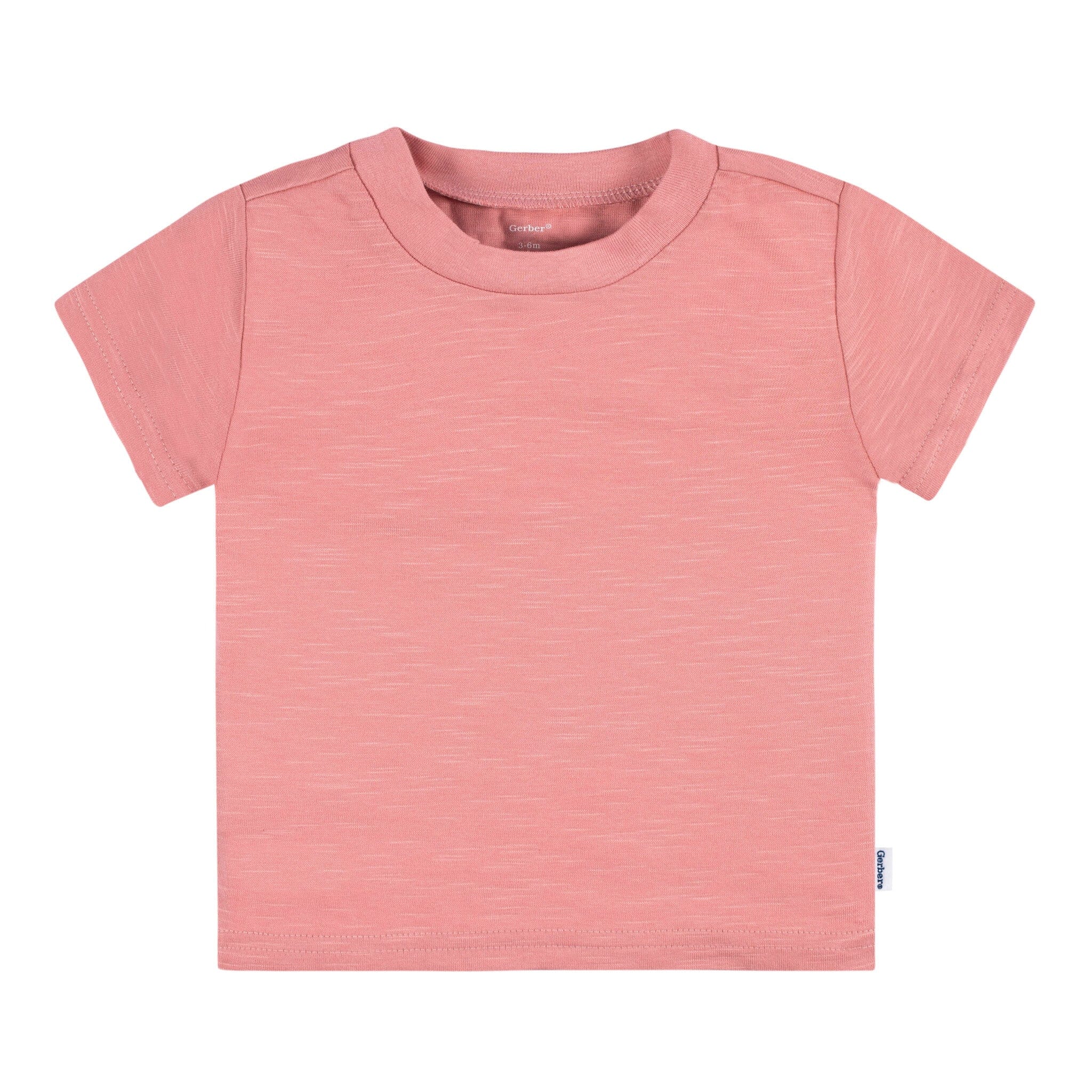 5-Pack Baby Neutral Pink & Green Short Sleeve Tees