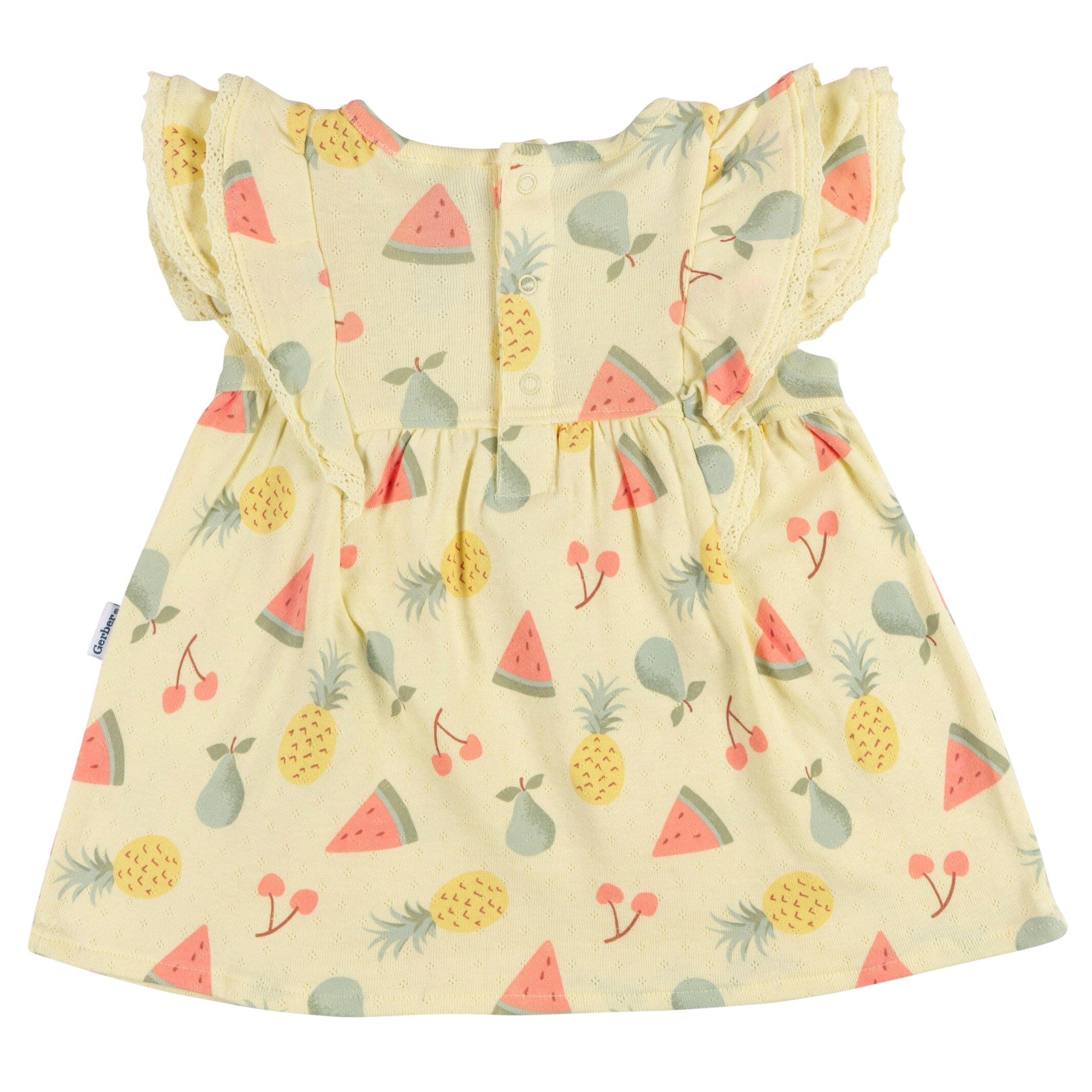 2-Piece Baby Girls Fruit Dress & Diaper Cover Set