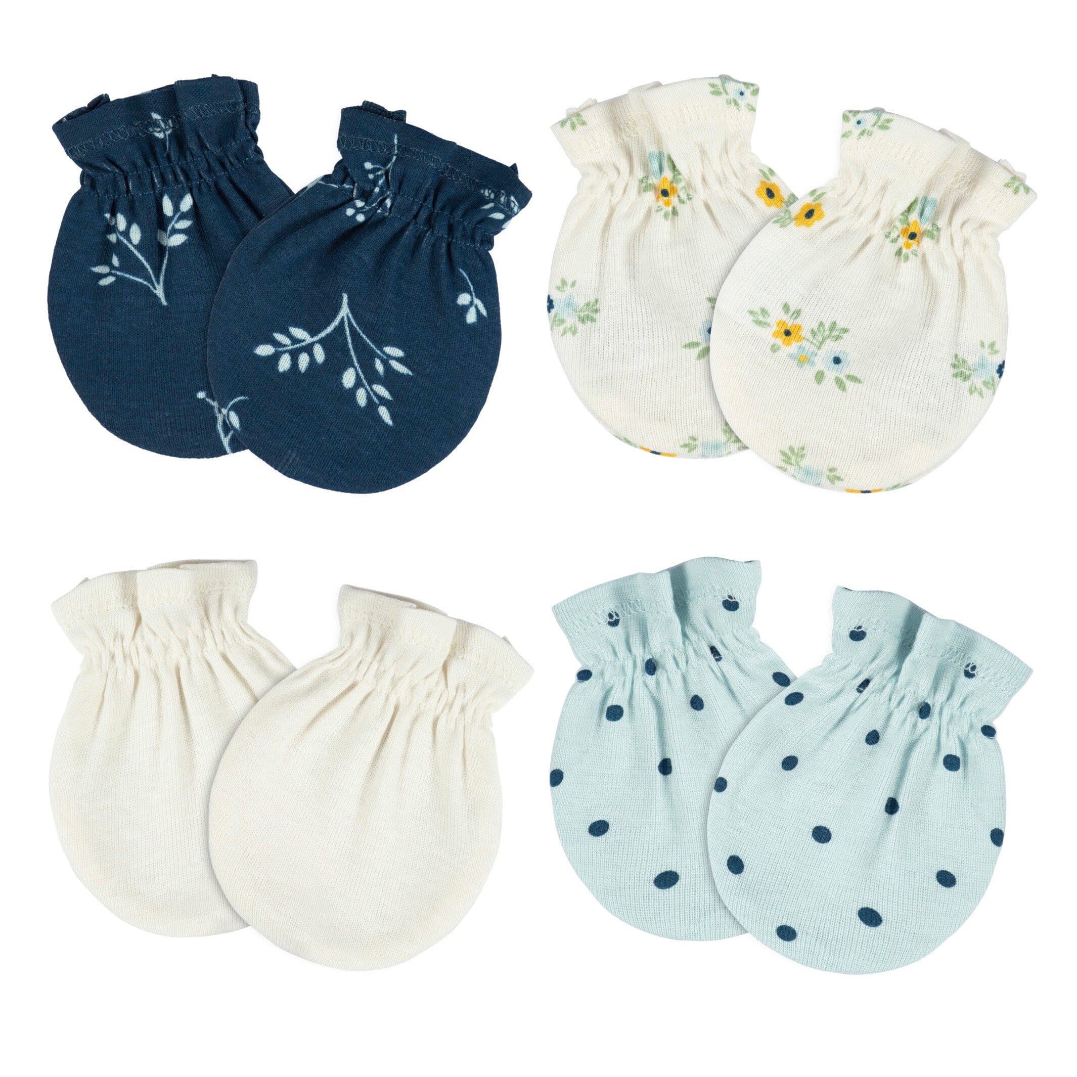 12-Piece Baby Girls Blue Flowers Layette Bundle