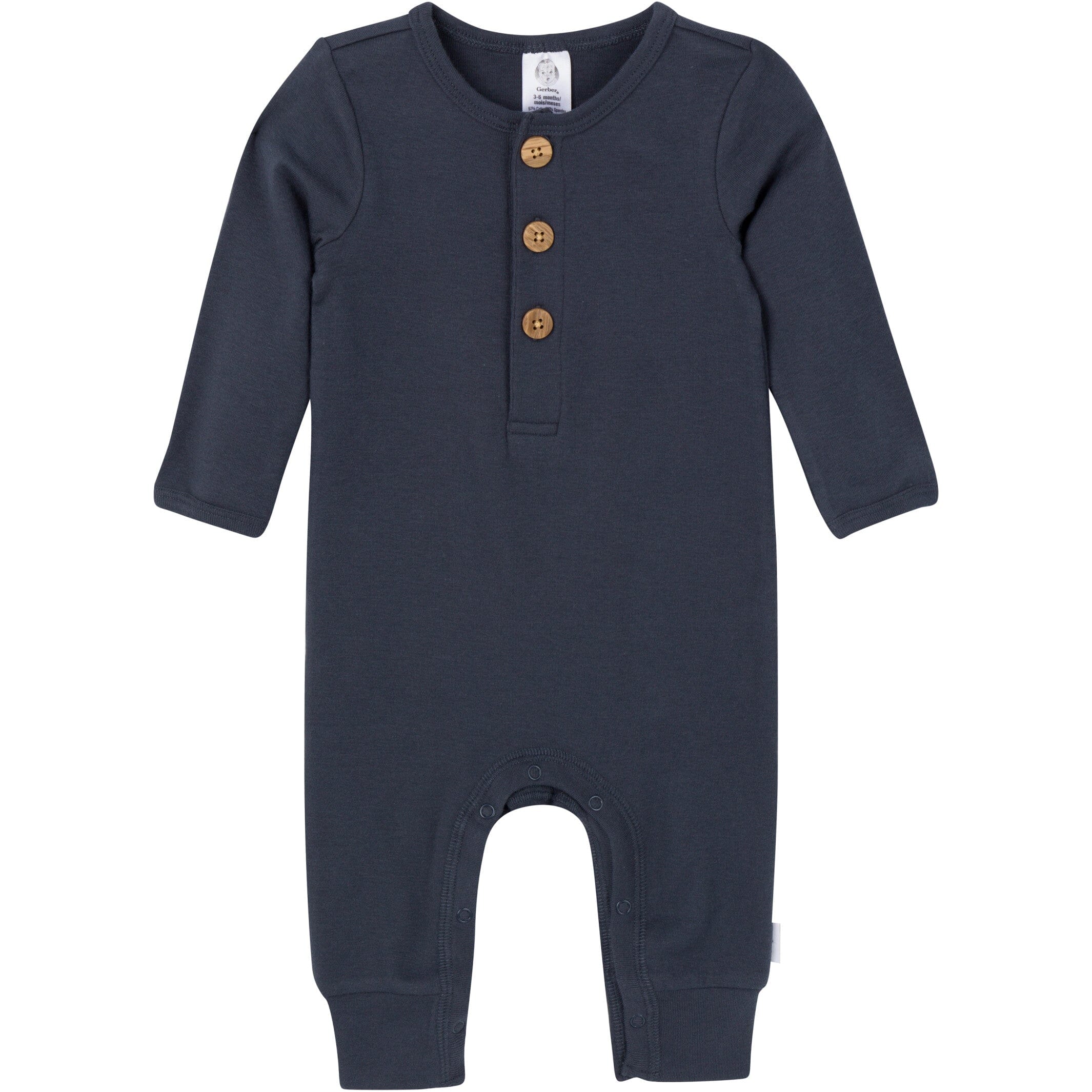 2-Pack Baby Boys Plaid & Navy Rompers