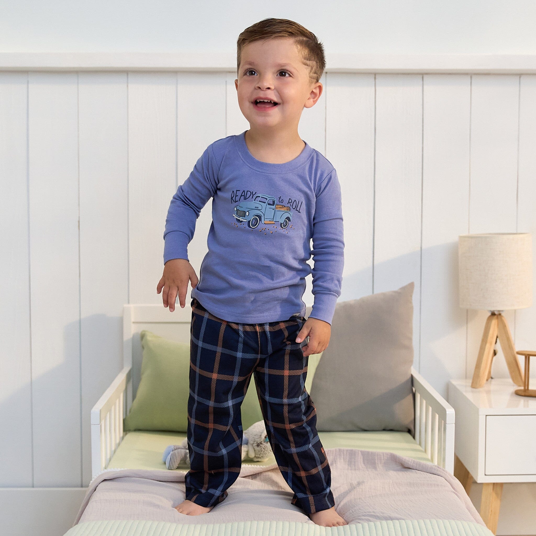 2-Piece Infant & Toddler Boys Car Pajama Set