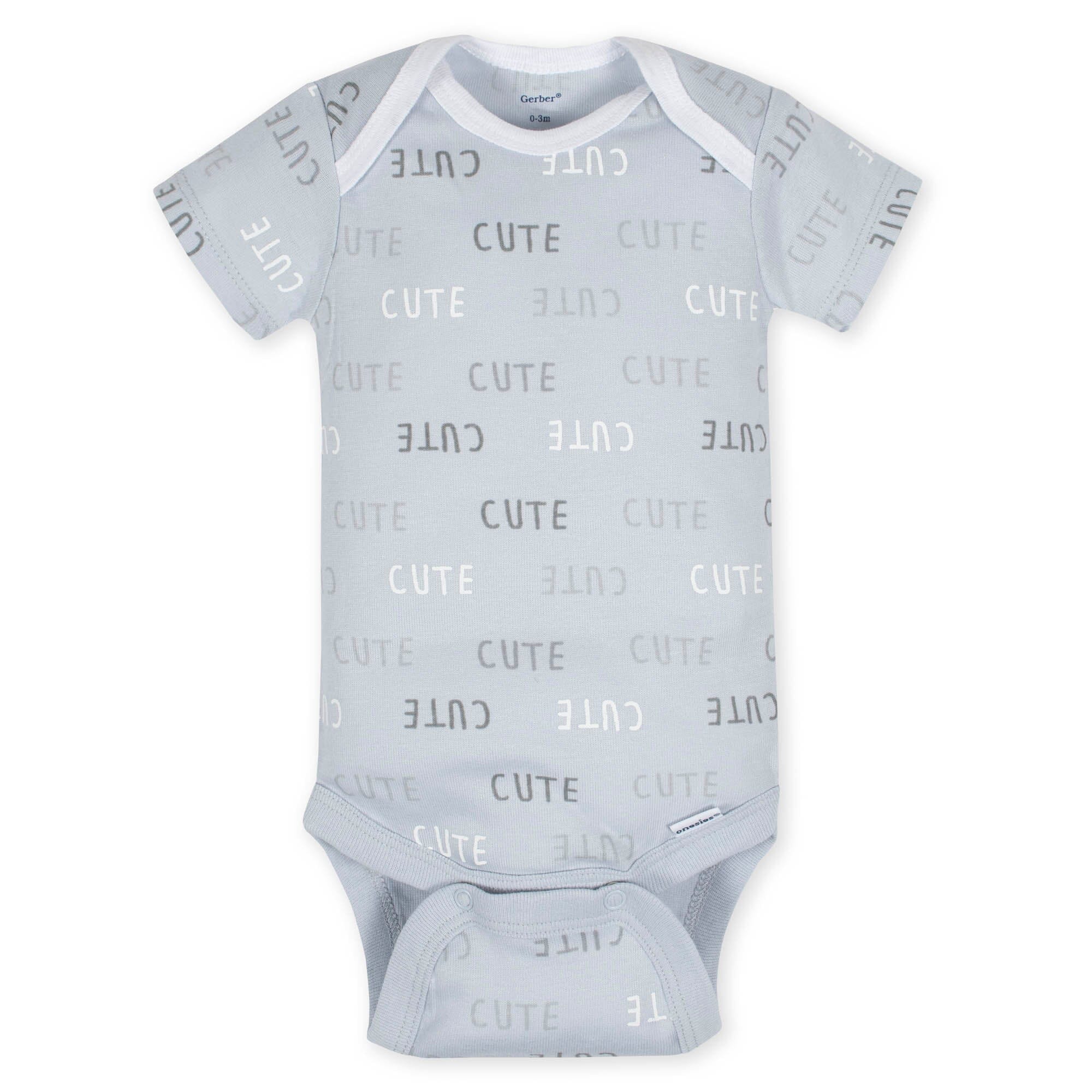 8-pack Baby Neutral Sheep Short Sleeve Onesies Bodysuits