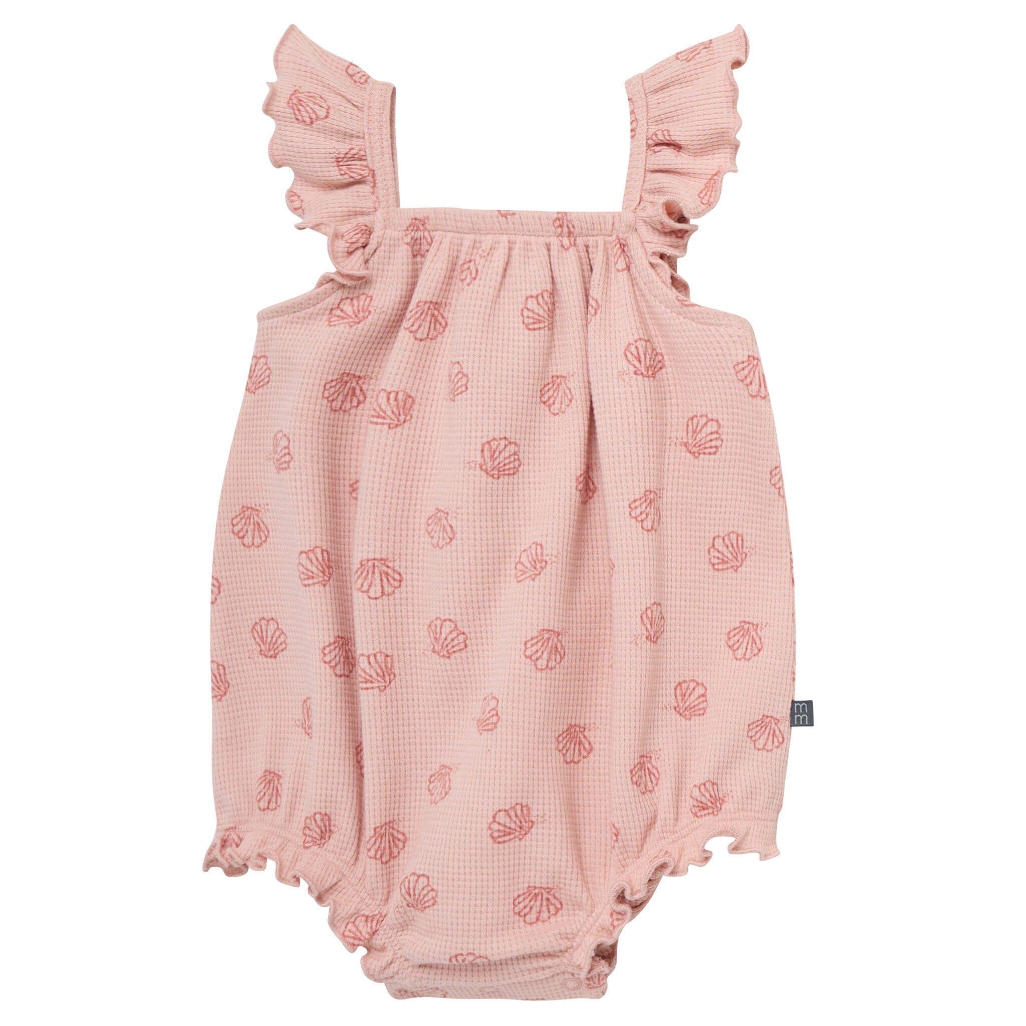 Baby Girls Rose Seashell Bubble Romper