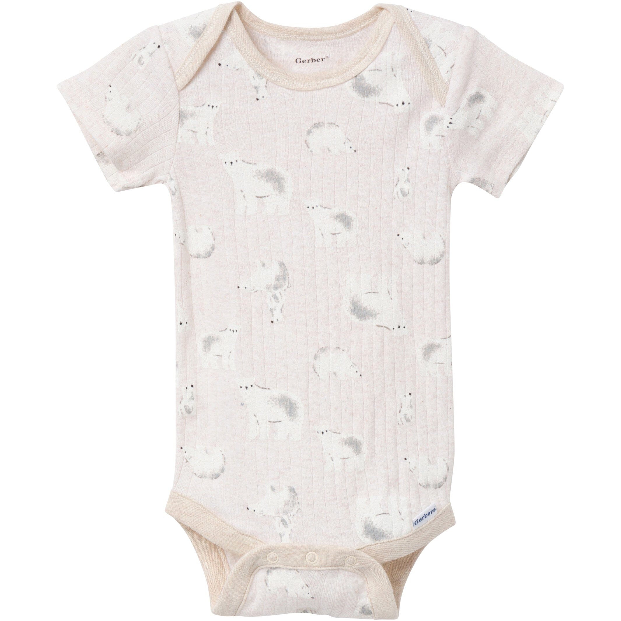 6-Pack Baby Neutral Polar Bear Onesies Bodysuits