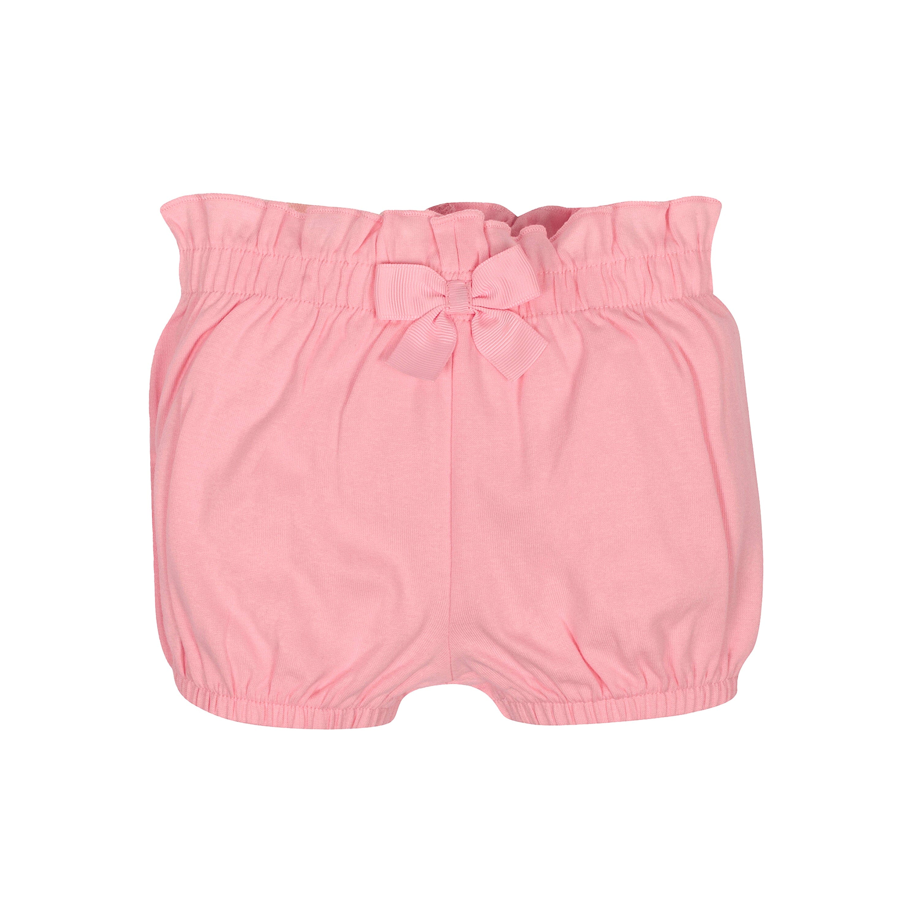 4-Pack Baby Girls Pink Floral Bloomer Shorts