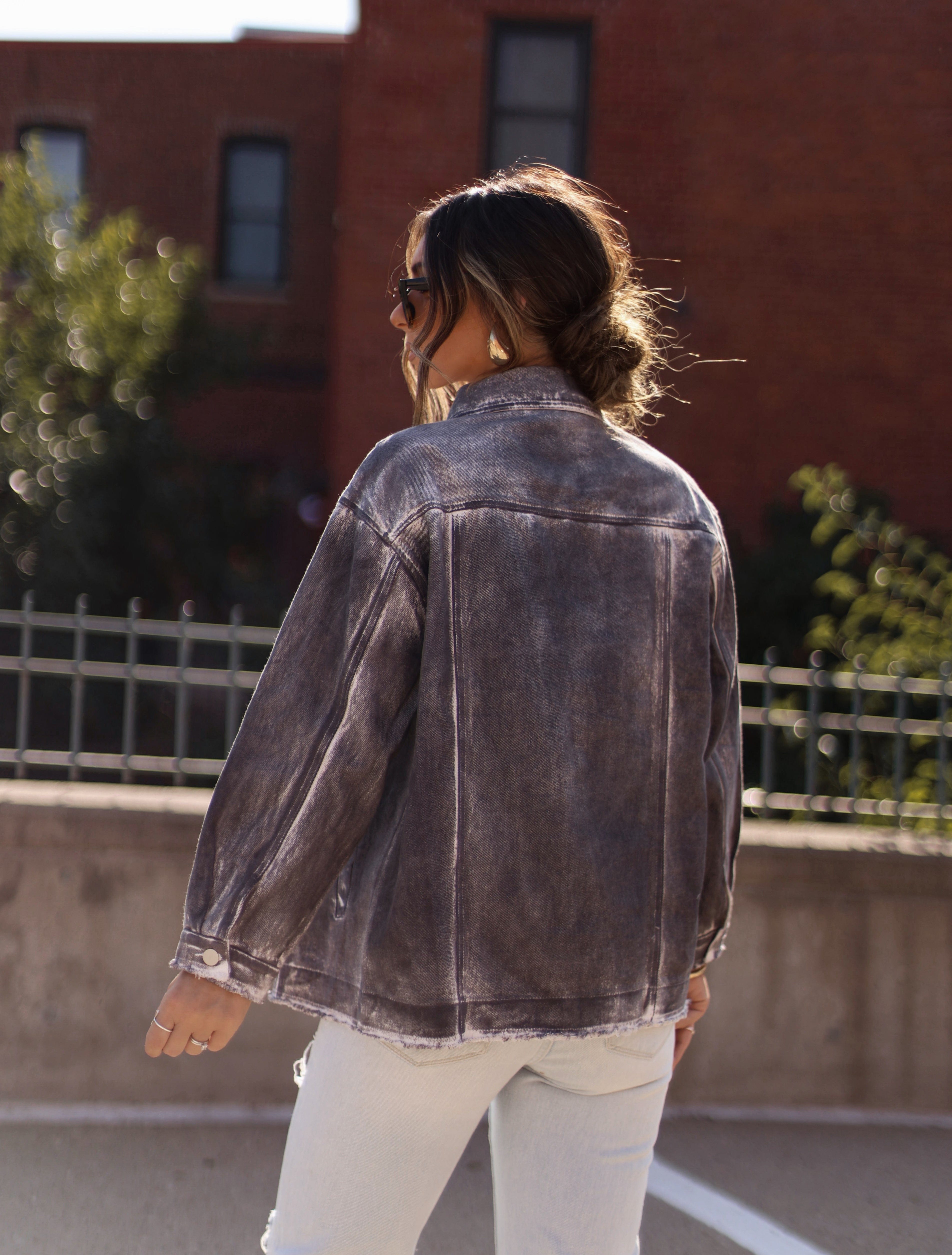 Grunge Glam Distressed Jacket