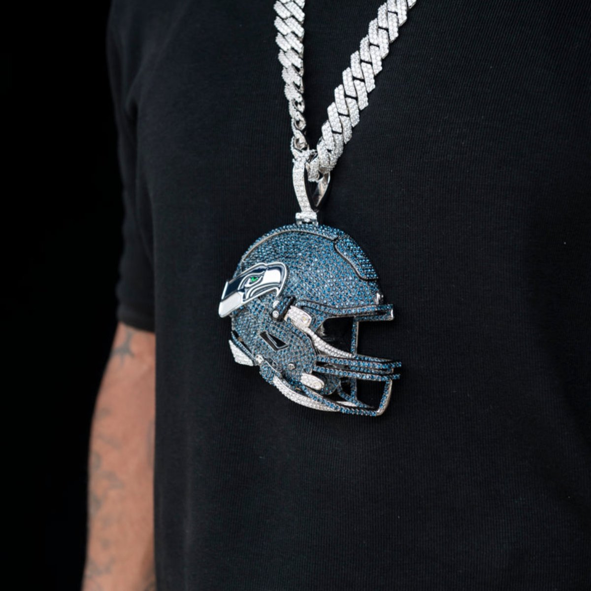 Giant Seattle Seahawks Official NFL Helmet Pendant