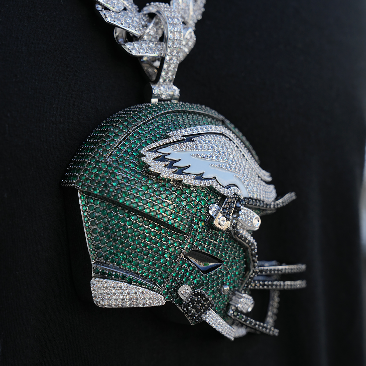 Giant Philadelphia Eagles Official NFL Helmet Pendant