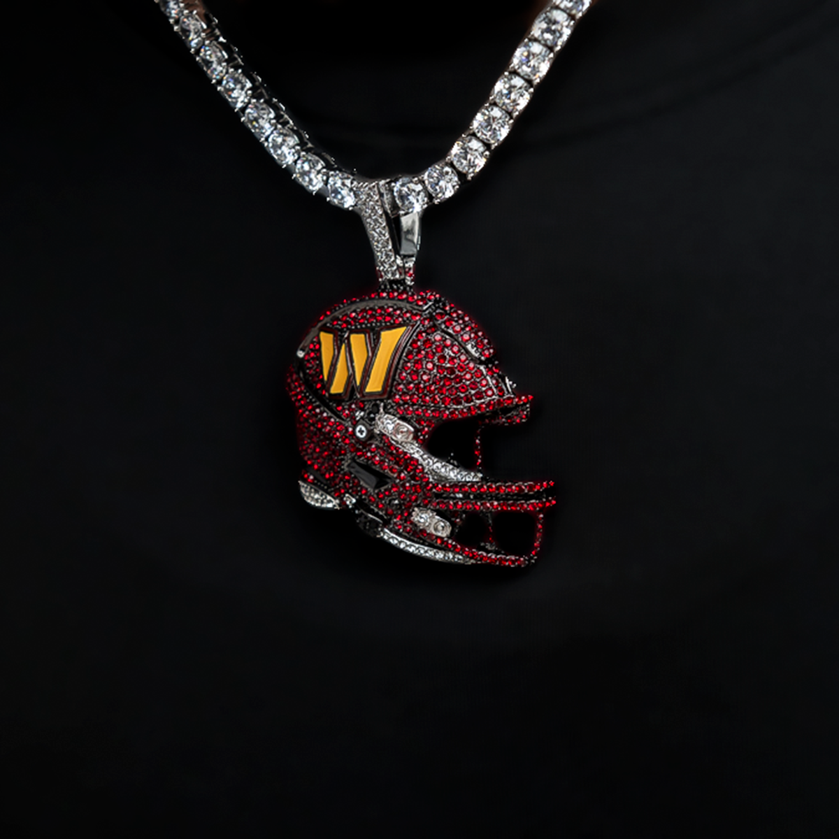 Official NFL 2025 Edition Washington Commanders Helmet Pendant