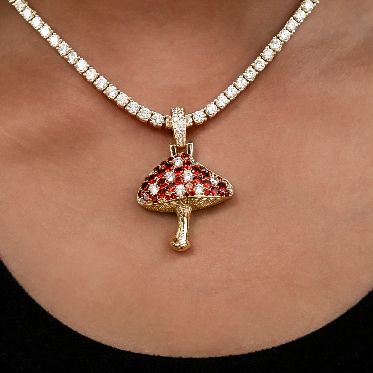 Iced Mushroom Pendant