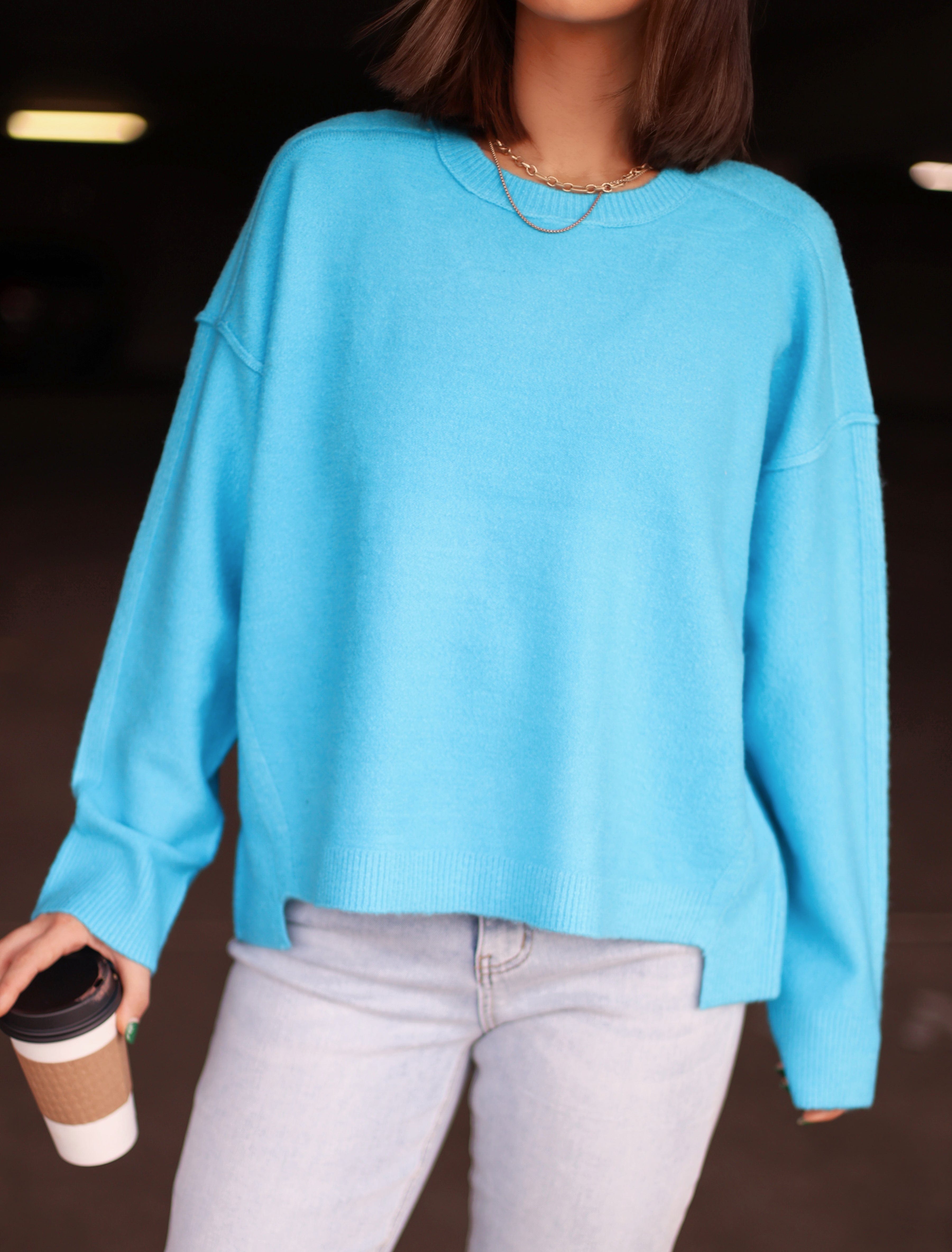 Blue Pullover Sweater