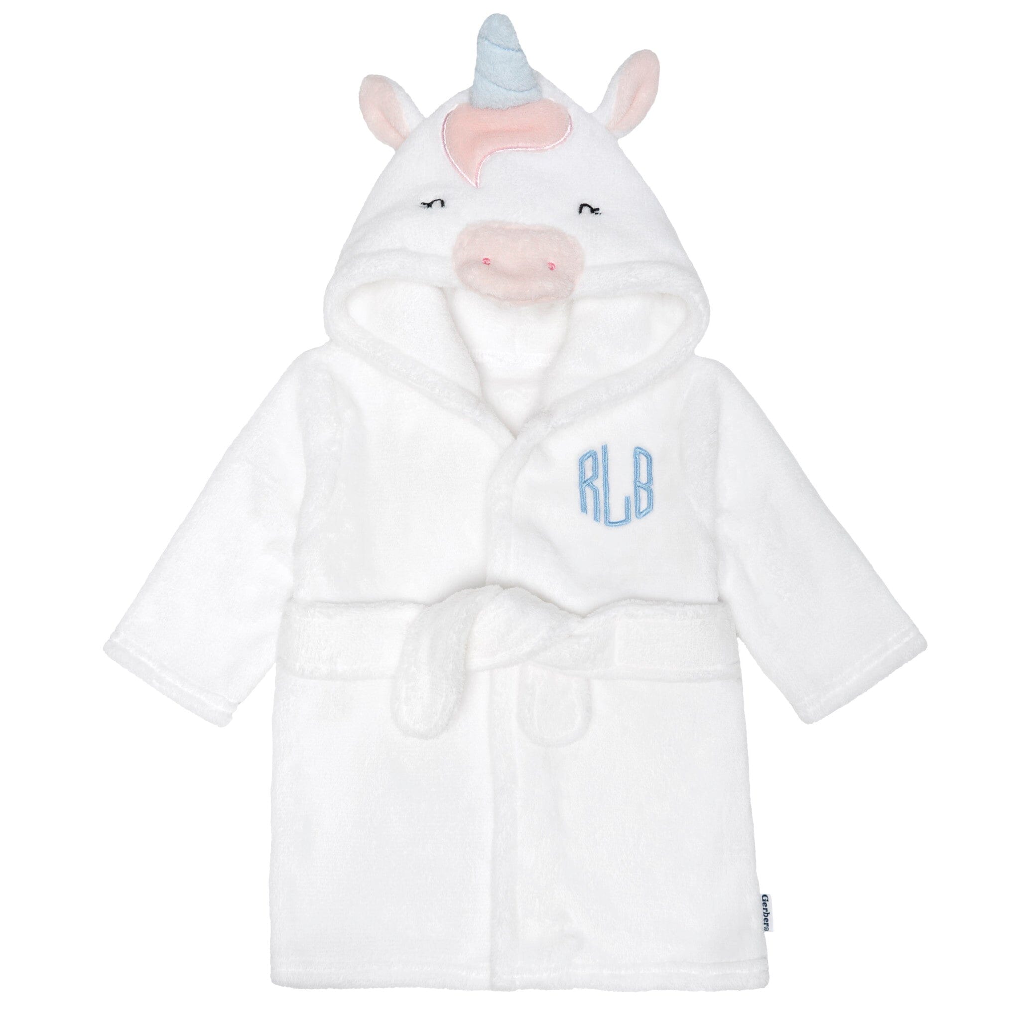 Embroidered Baby Girls Unicorn Robe