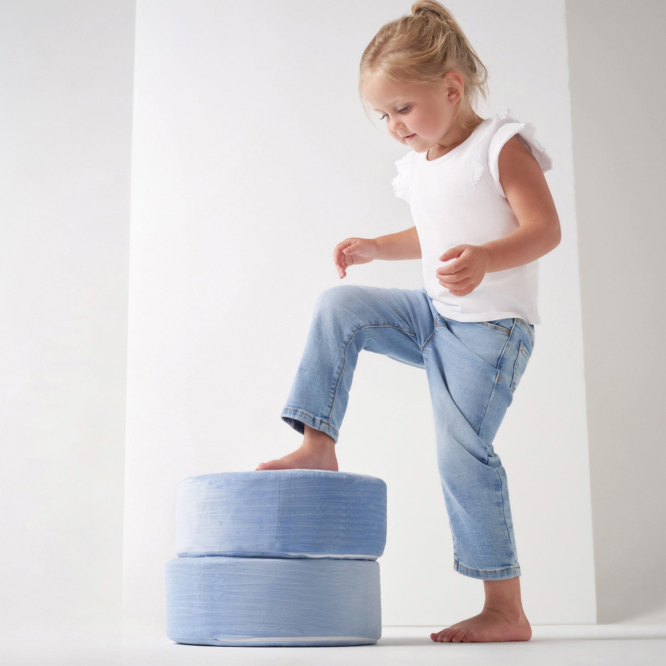 Toddler Neutral Light Blue Skinny Denim Jeans