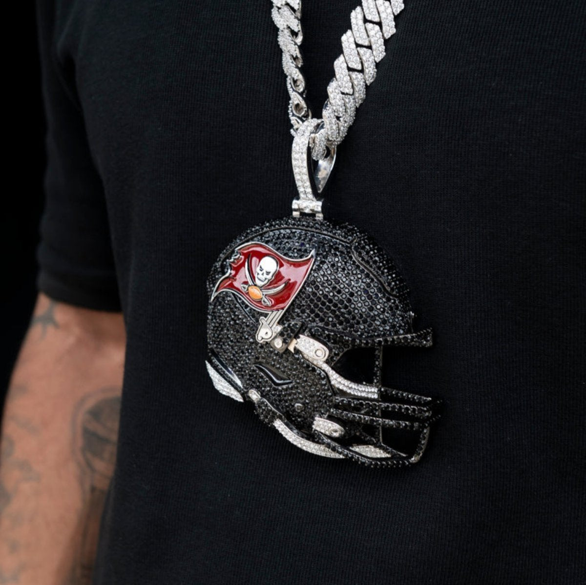 Giant Tampa Bay Buccaneers Official NFL Helmet Pendant