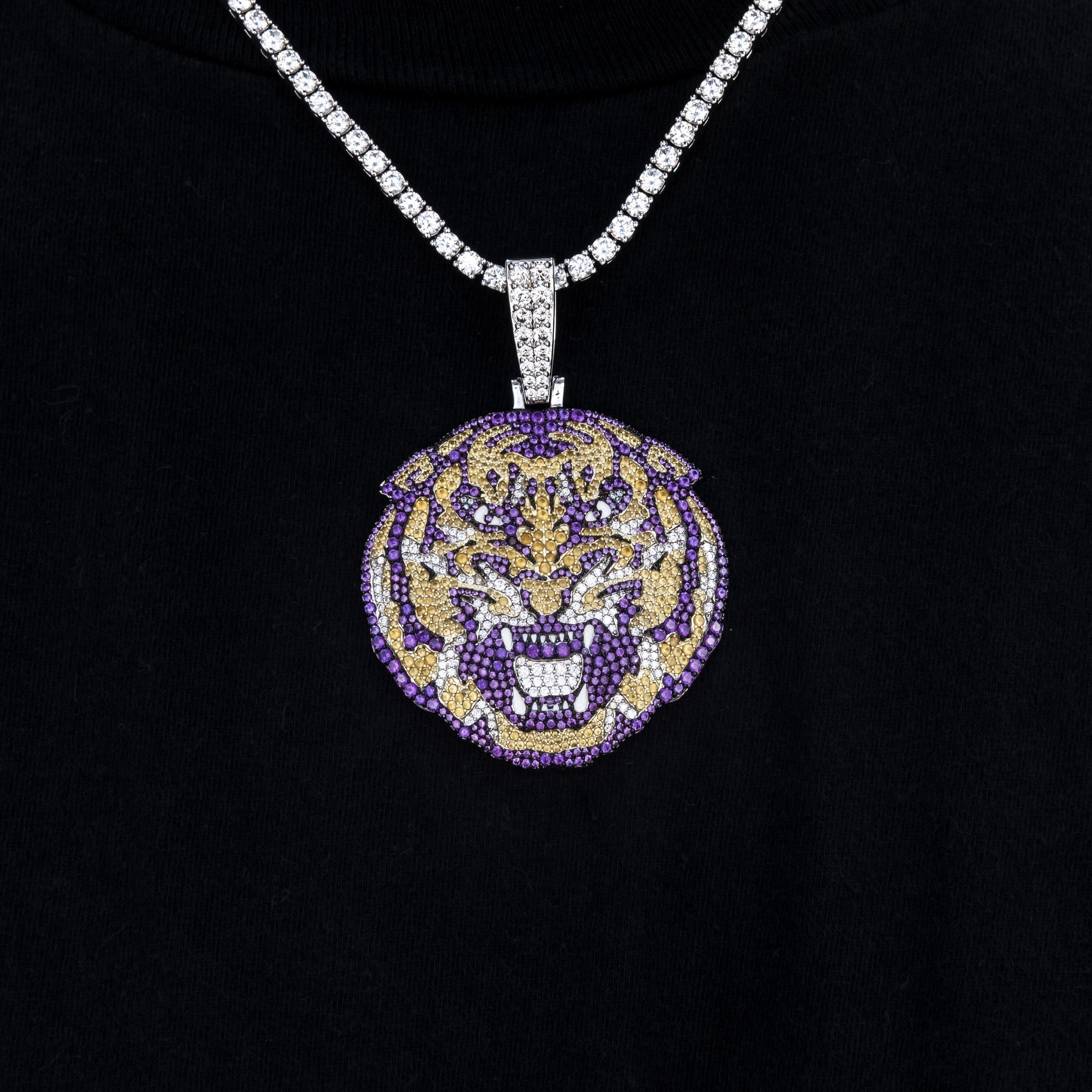 Large LSU Official NCAA Mascot Pendant