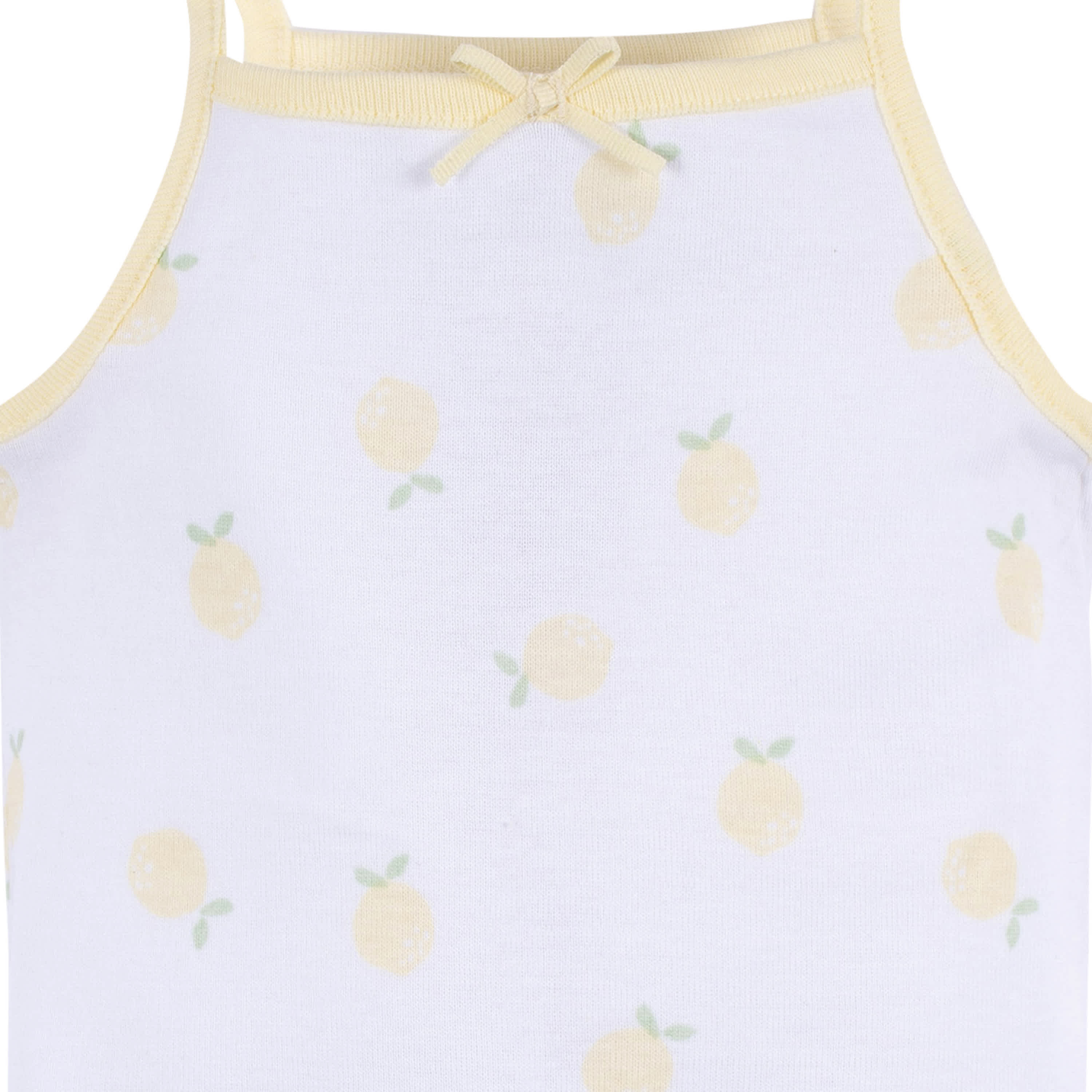 4-Pack Baby Girls Little Lemon Sleeveless Onesies Bodysuits