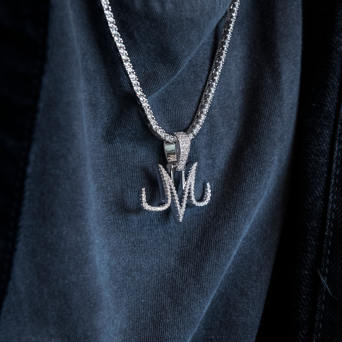 Majin Pendant in White Gold