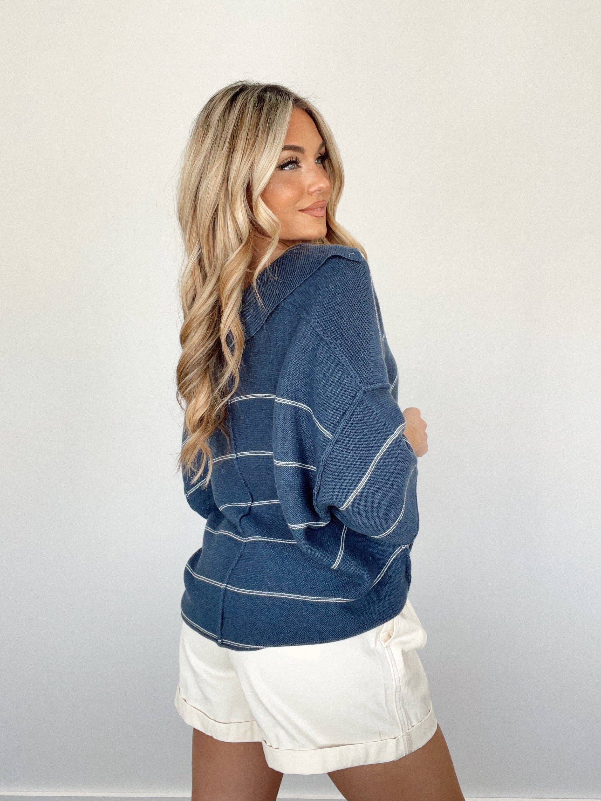 Portside Striped Sweater Top