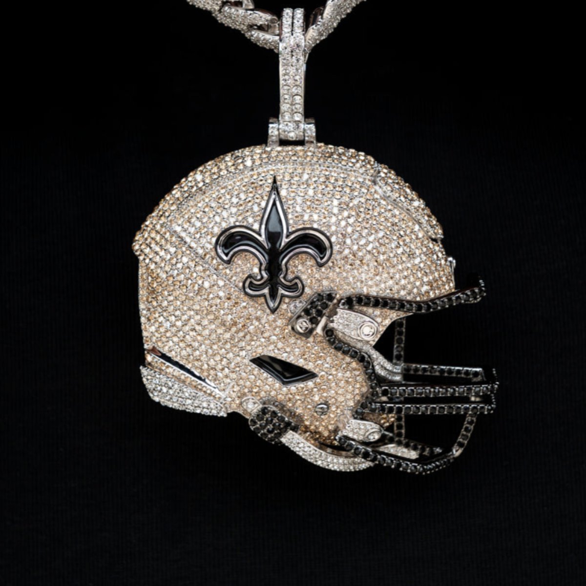 Giant New Orleans Saints Official NFL Helmet Pendant